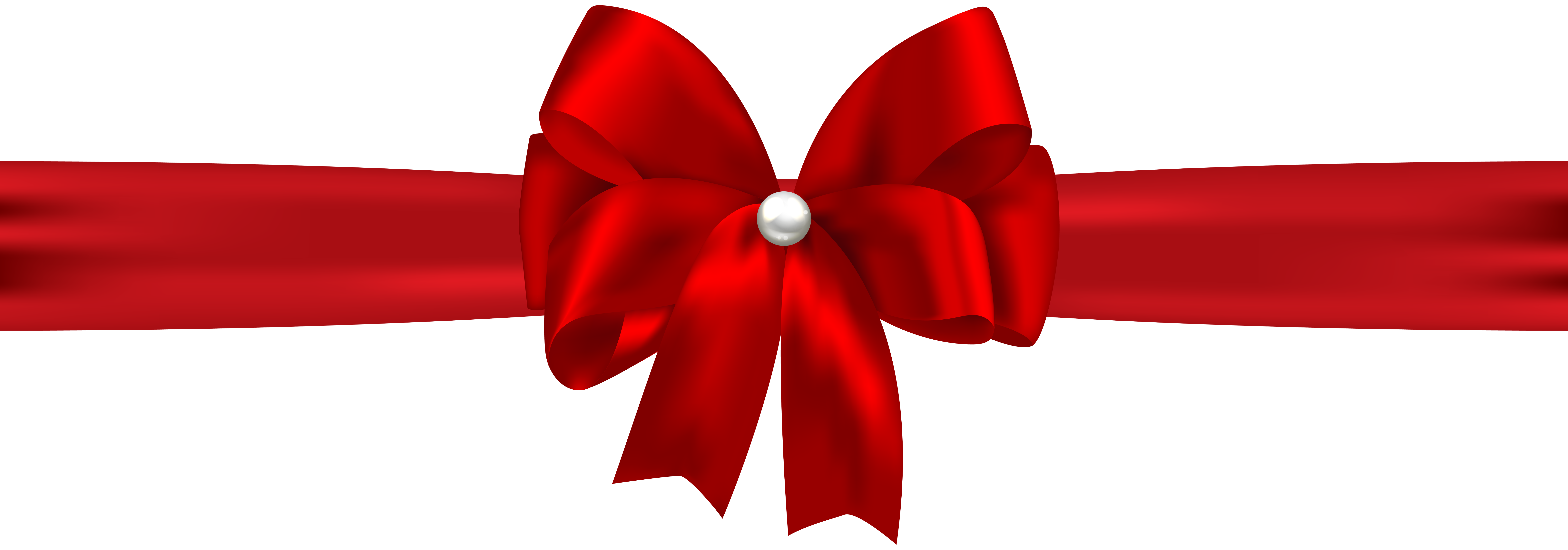 Red ribbon with bow on transparent background, PNG image Stock Photo - Alamy