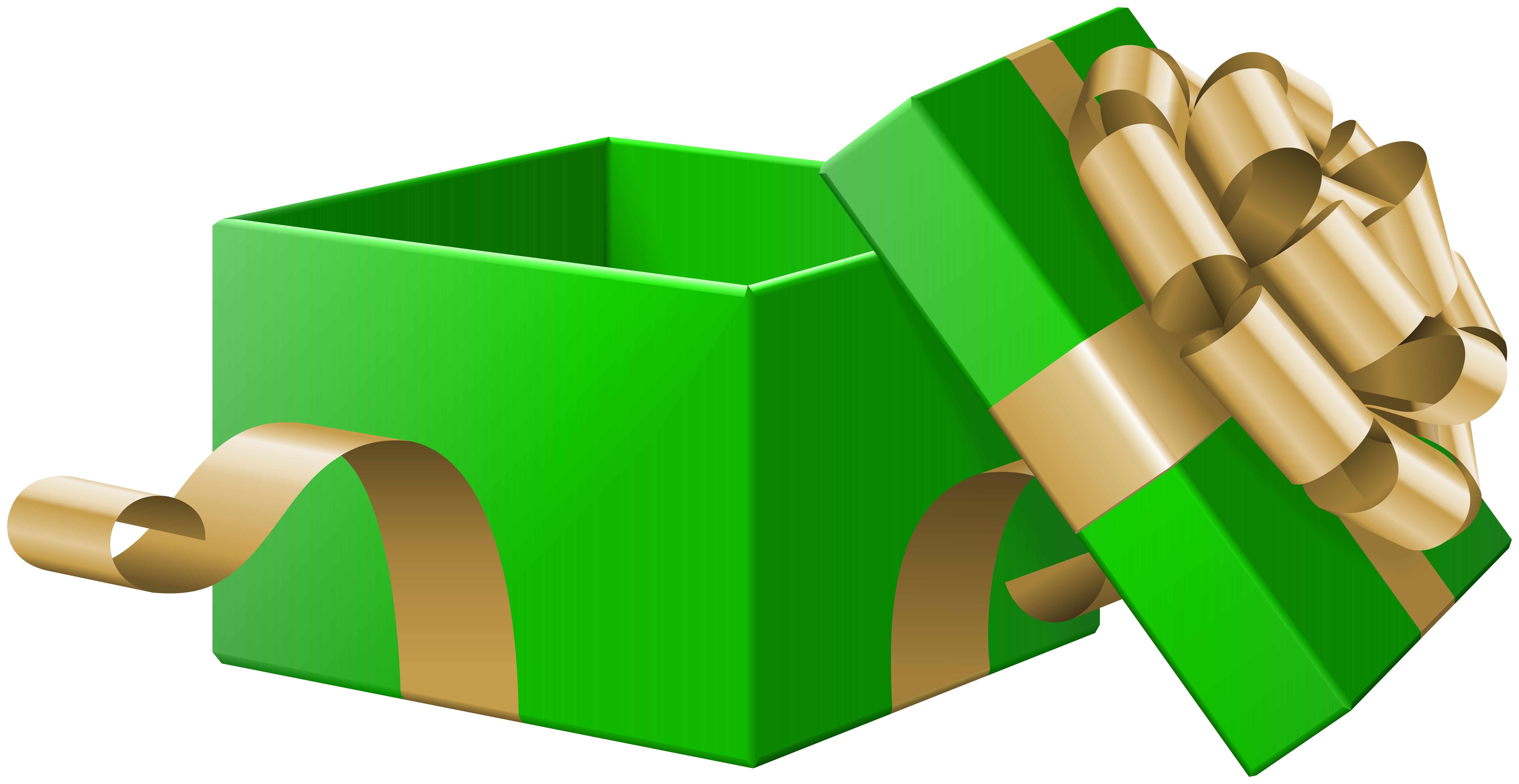 open christmas present clipart