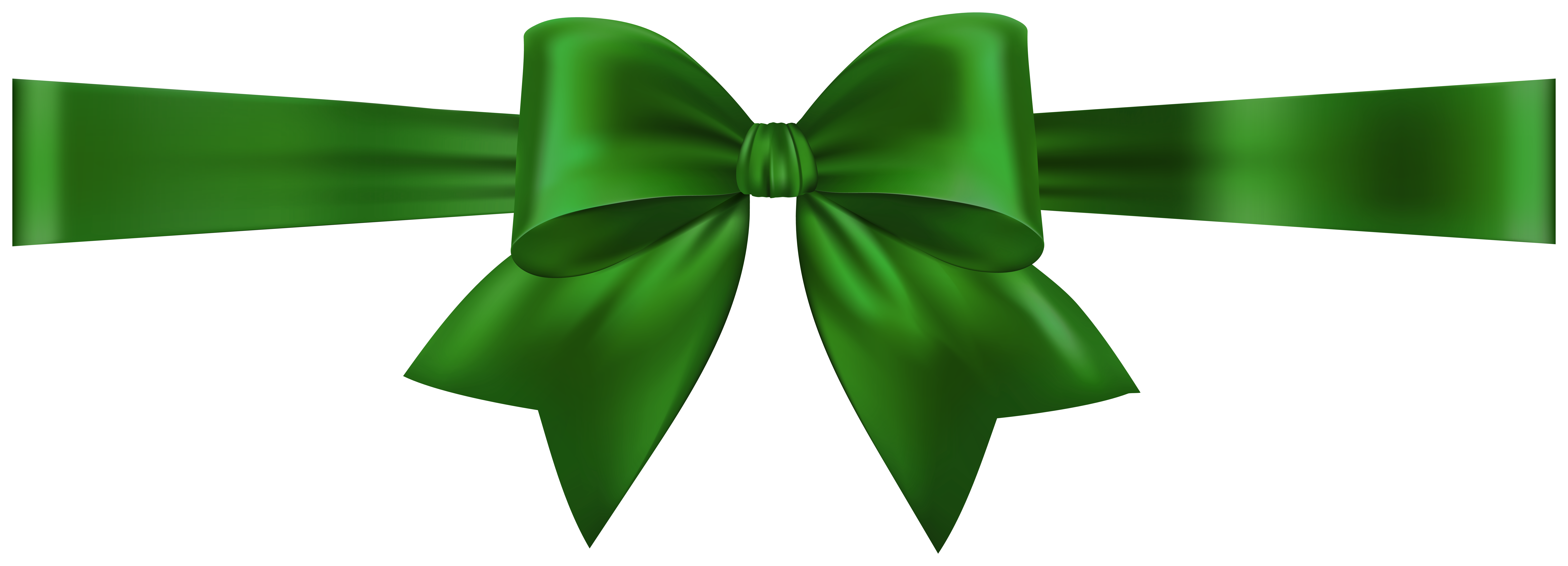 green ribbon bow clip art