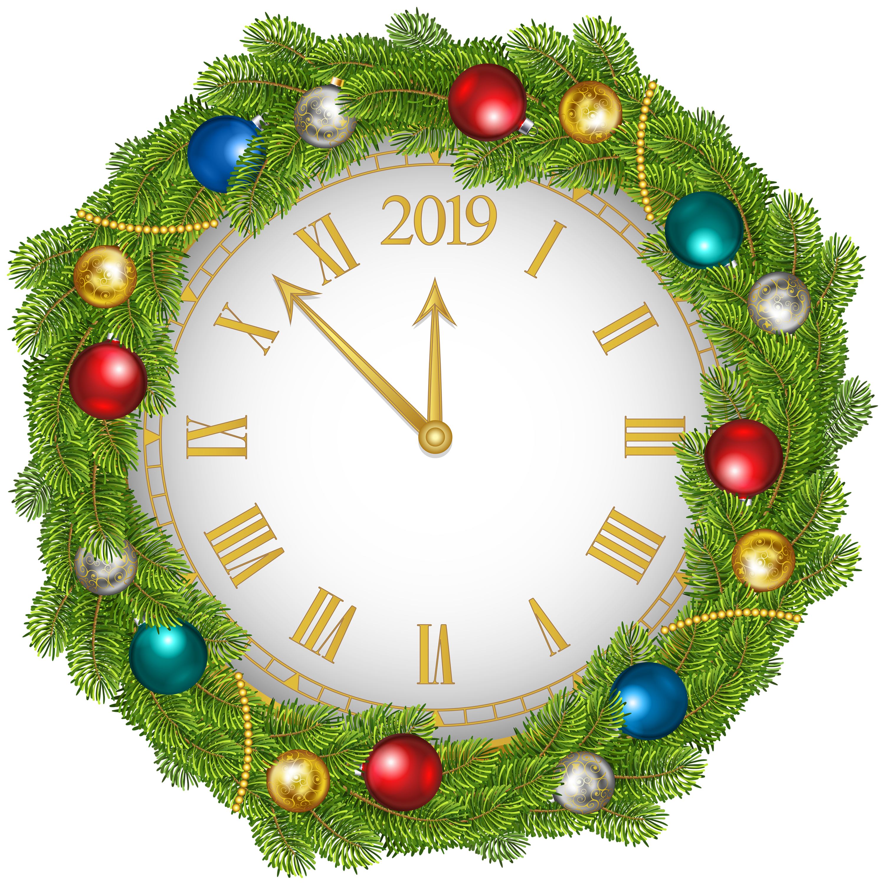 new years eve clock clip art