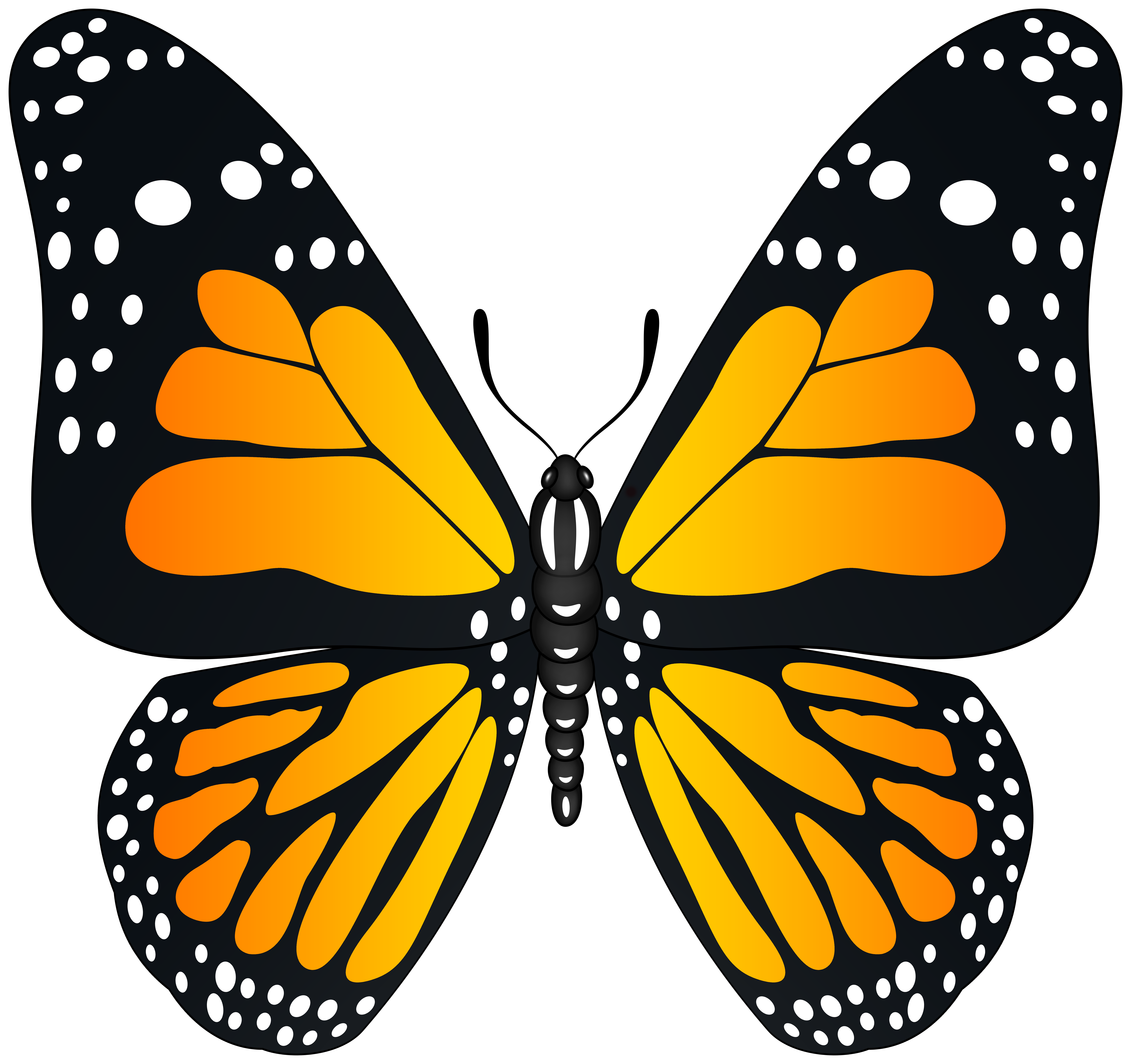 Orange Butterfly Transparent PNG Image​ | Gallery Yopriceville -  High-Quality Free Images and Transparent PNG Clipart