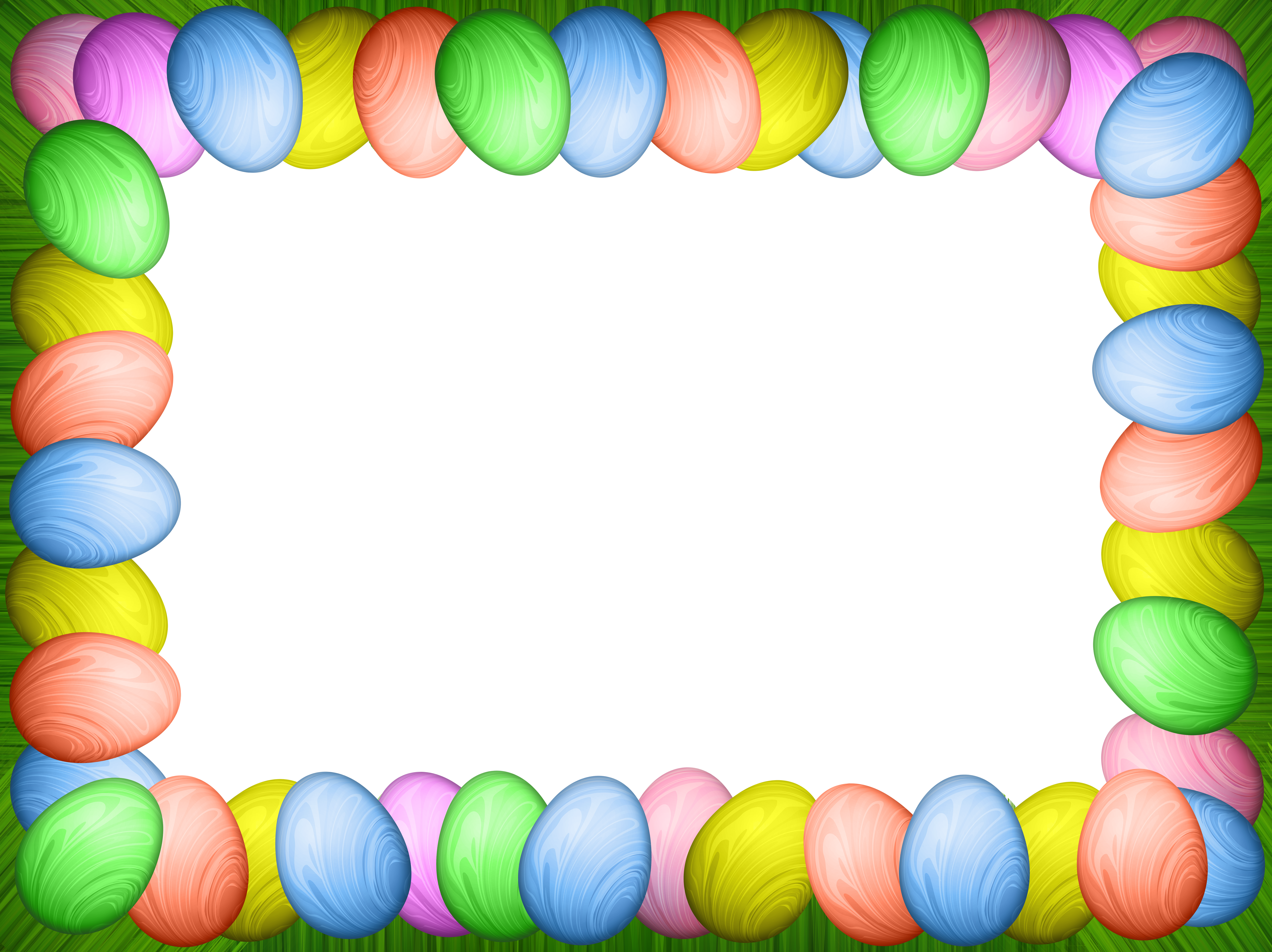 Easter Egg Frame PNG Images With Transparent Background