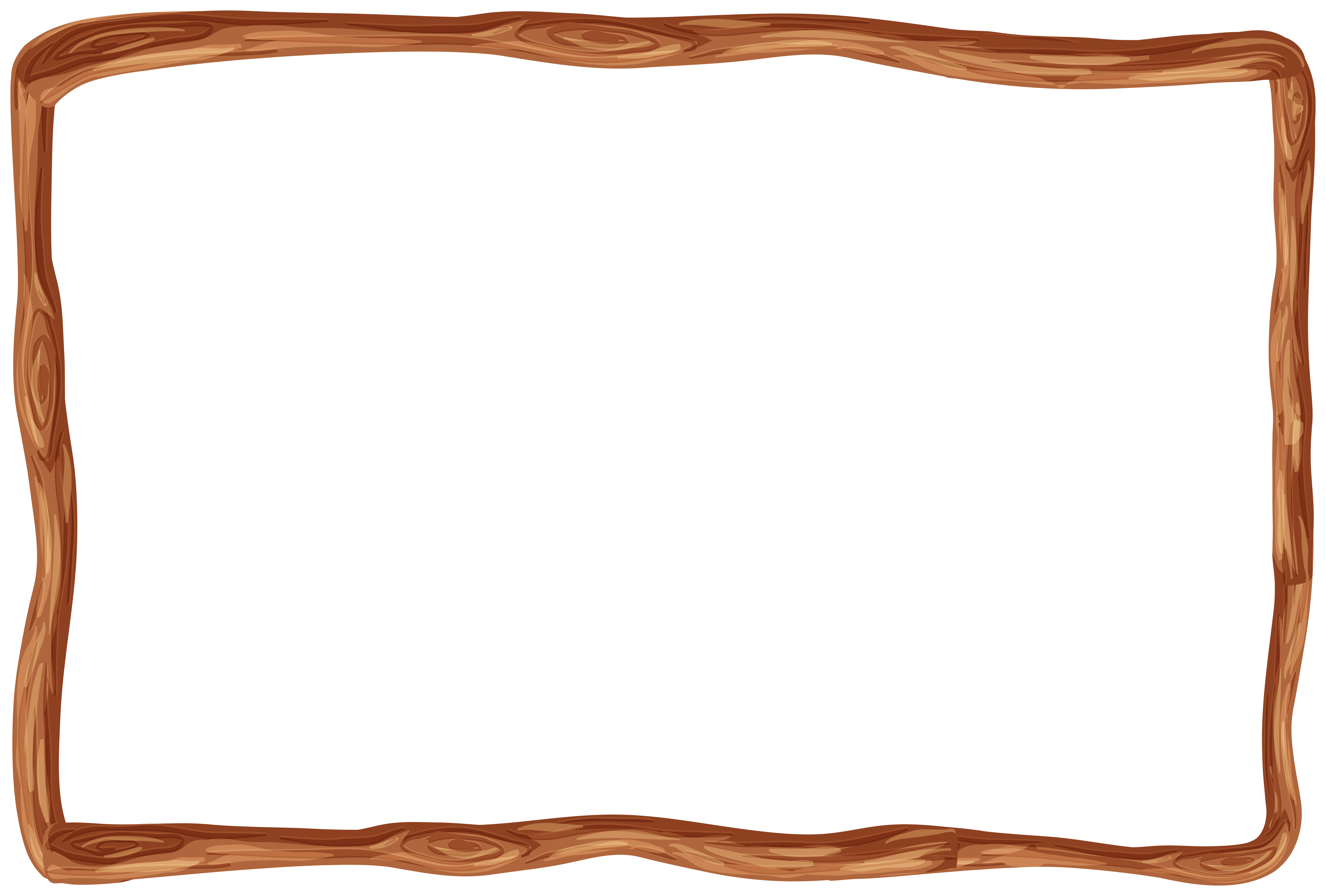 Wooden Frame Border PNG Clipart​ | Gallery Yopriceville - High-Quality Free  Images and Transparent PNG Clipart