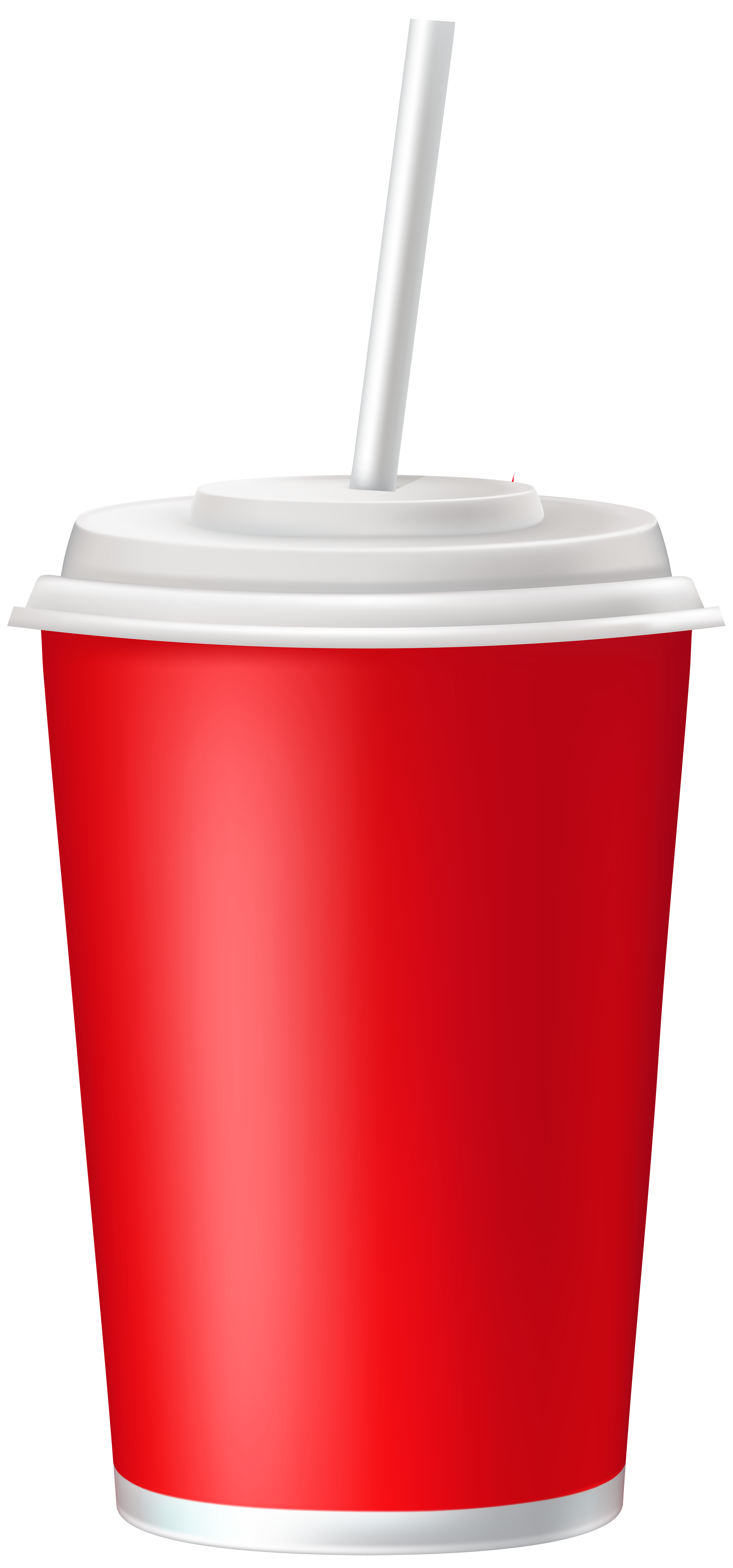 Plastic cup with straw Royalty Free Vector Image