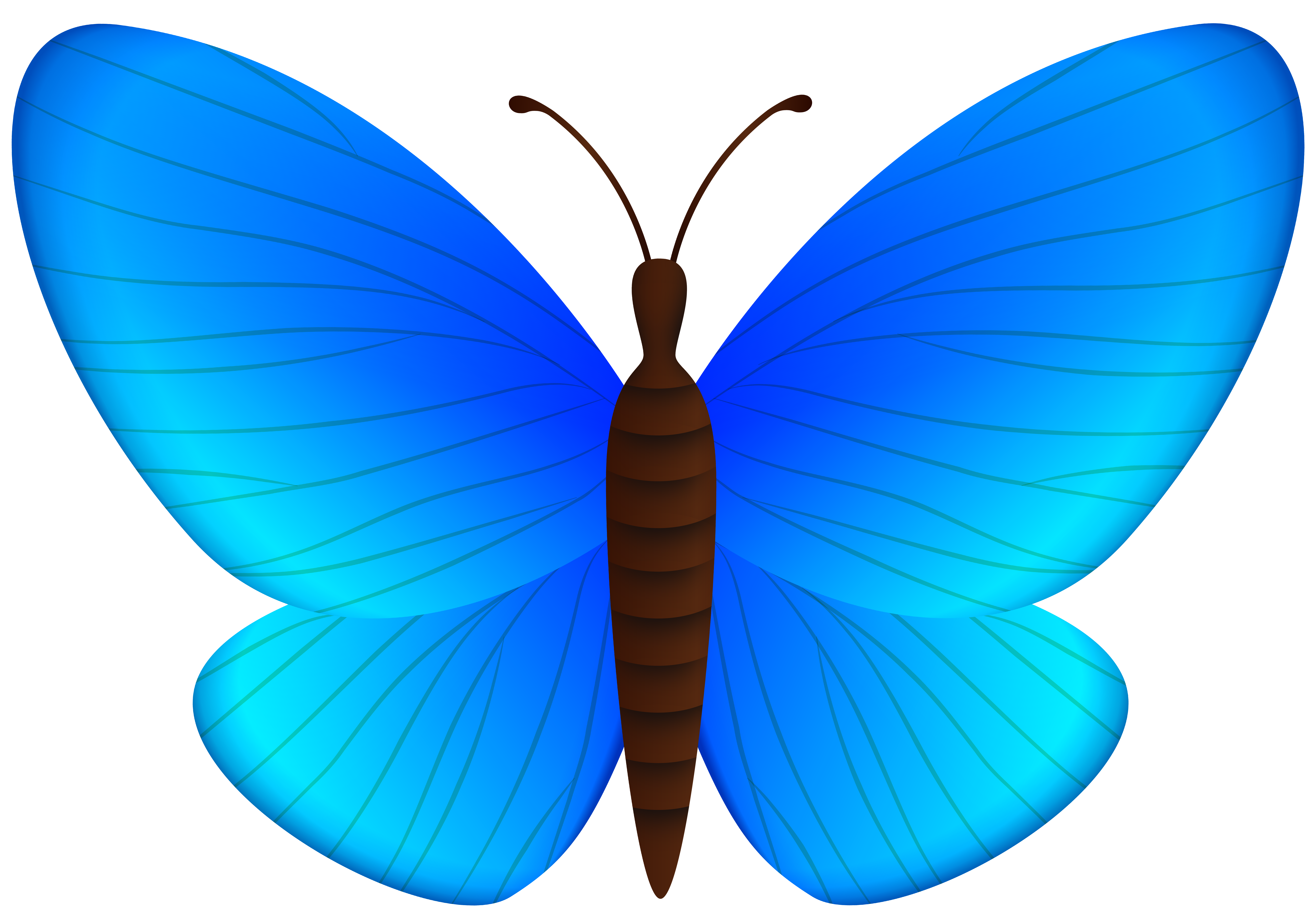 Blue Butterfly PNG Clipart​ | Gallery Yopriceville - High-Quality Free  Images and Transparent PNG Clipart
