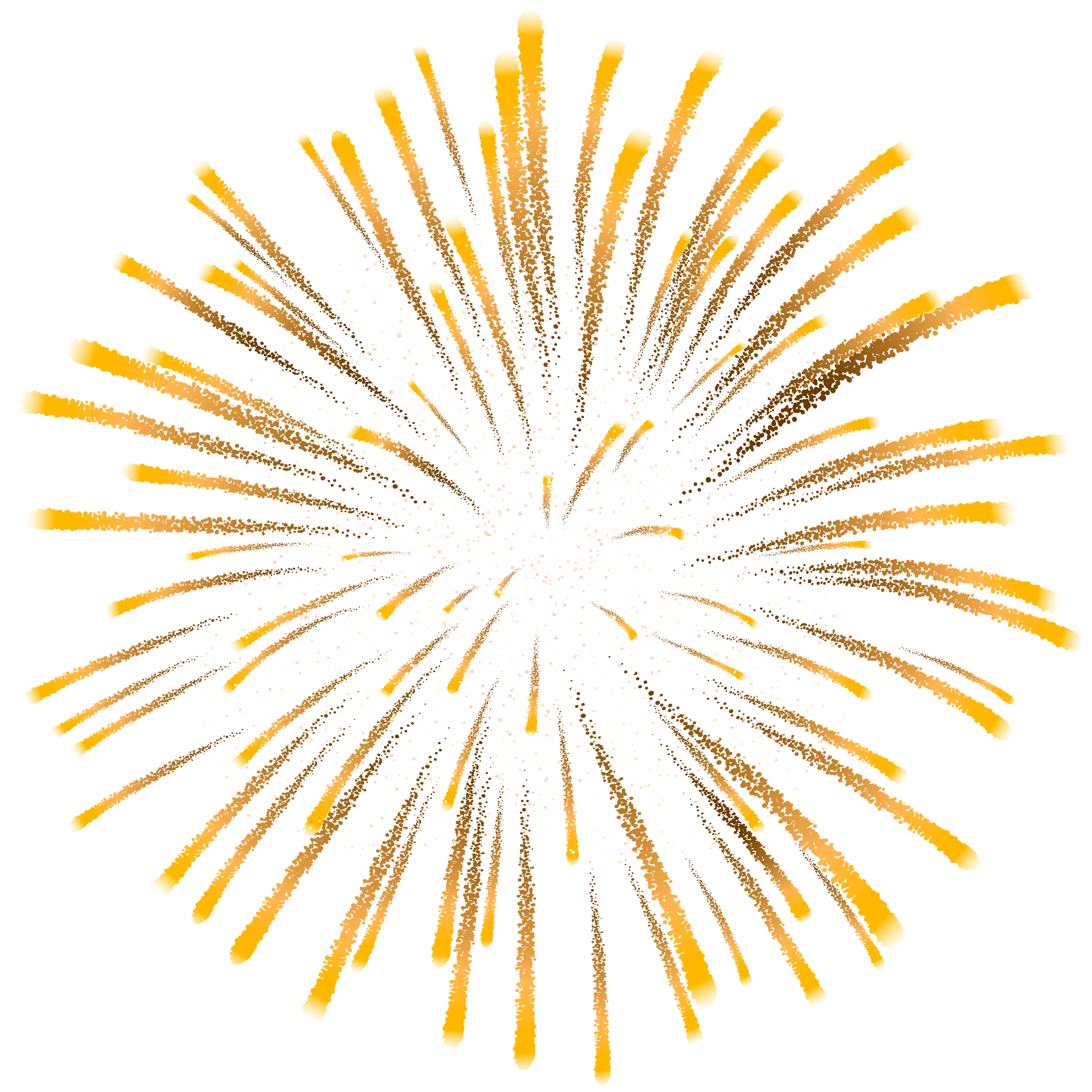 gold fireworks png