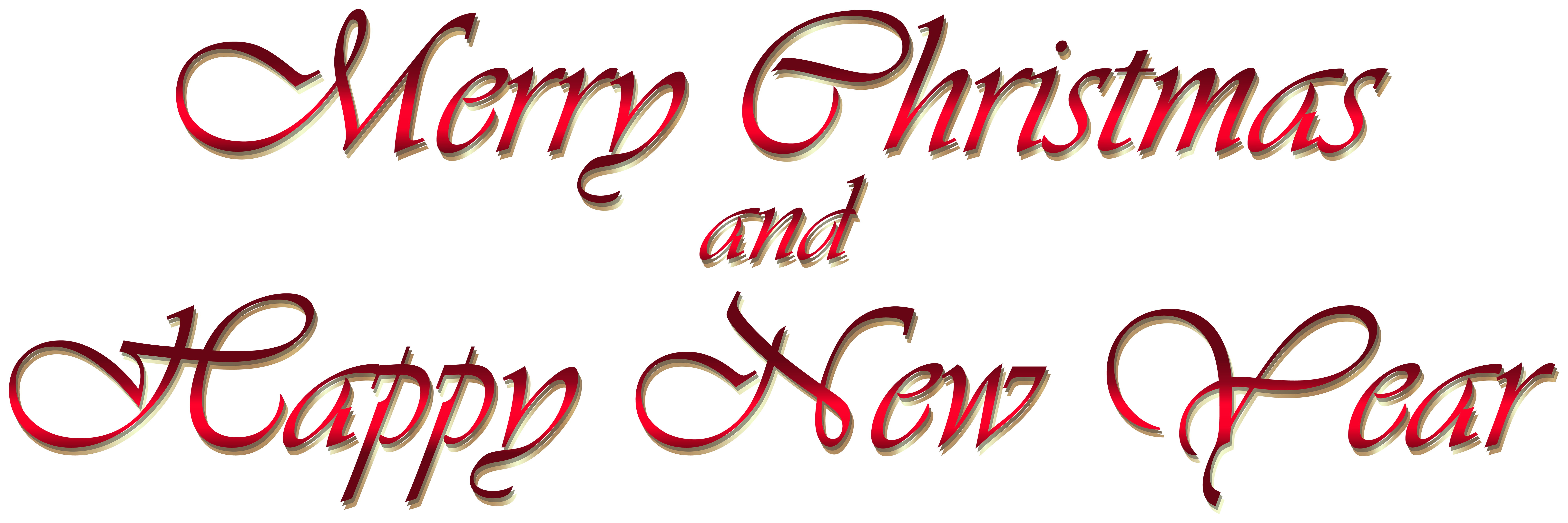 Merry Christmas And Happy New Year Text Png Clipart Gallery Yopriceville High Quality Images And Transparent Png Free Clipart