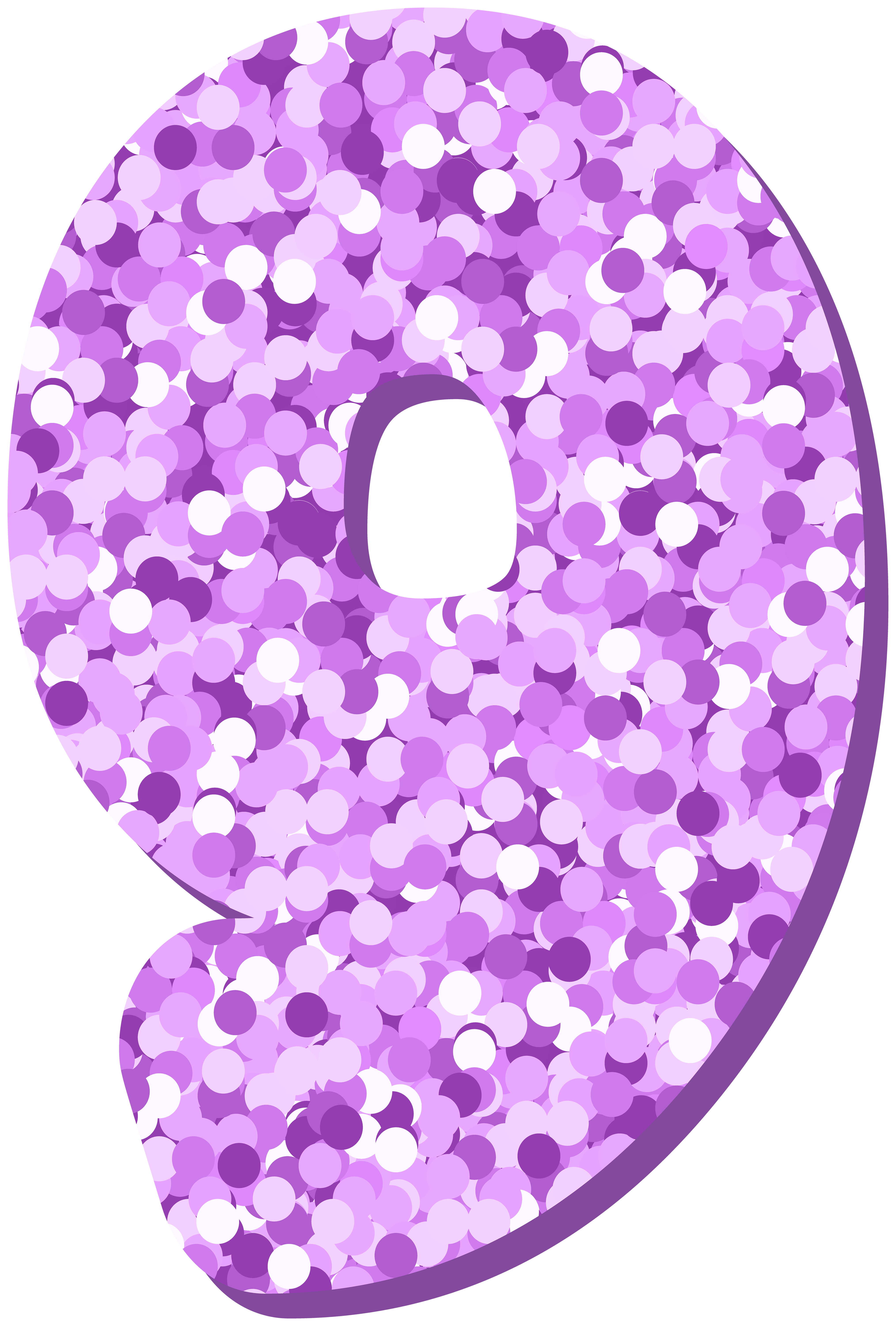 purple number 9