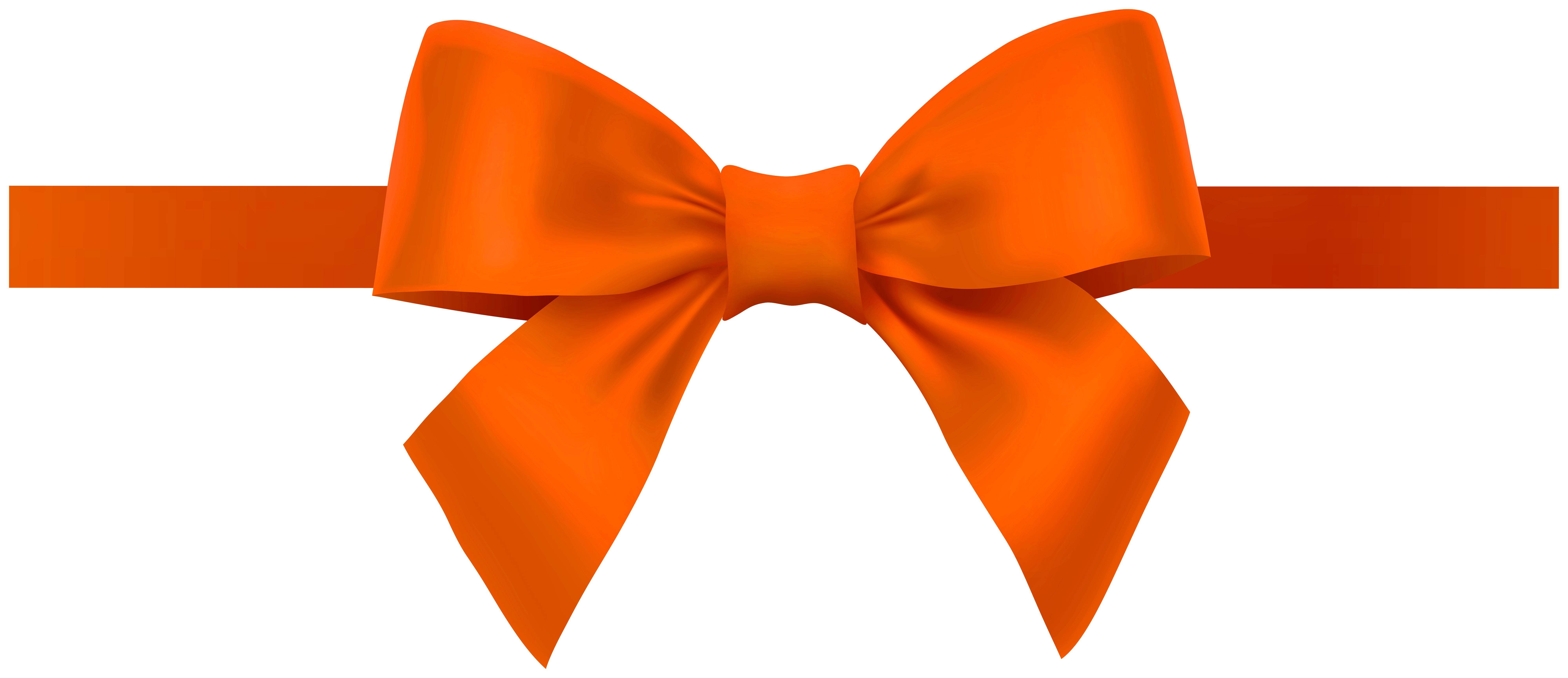 Bow with Ribbon Orange PNG Deco Clipart​  Gallery Yopriceville -  High-Quality Free Images and Transparent PNG Clipart