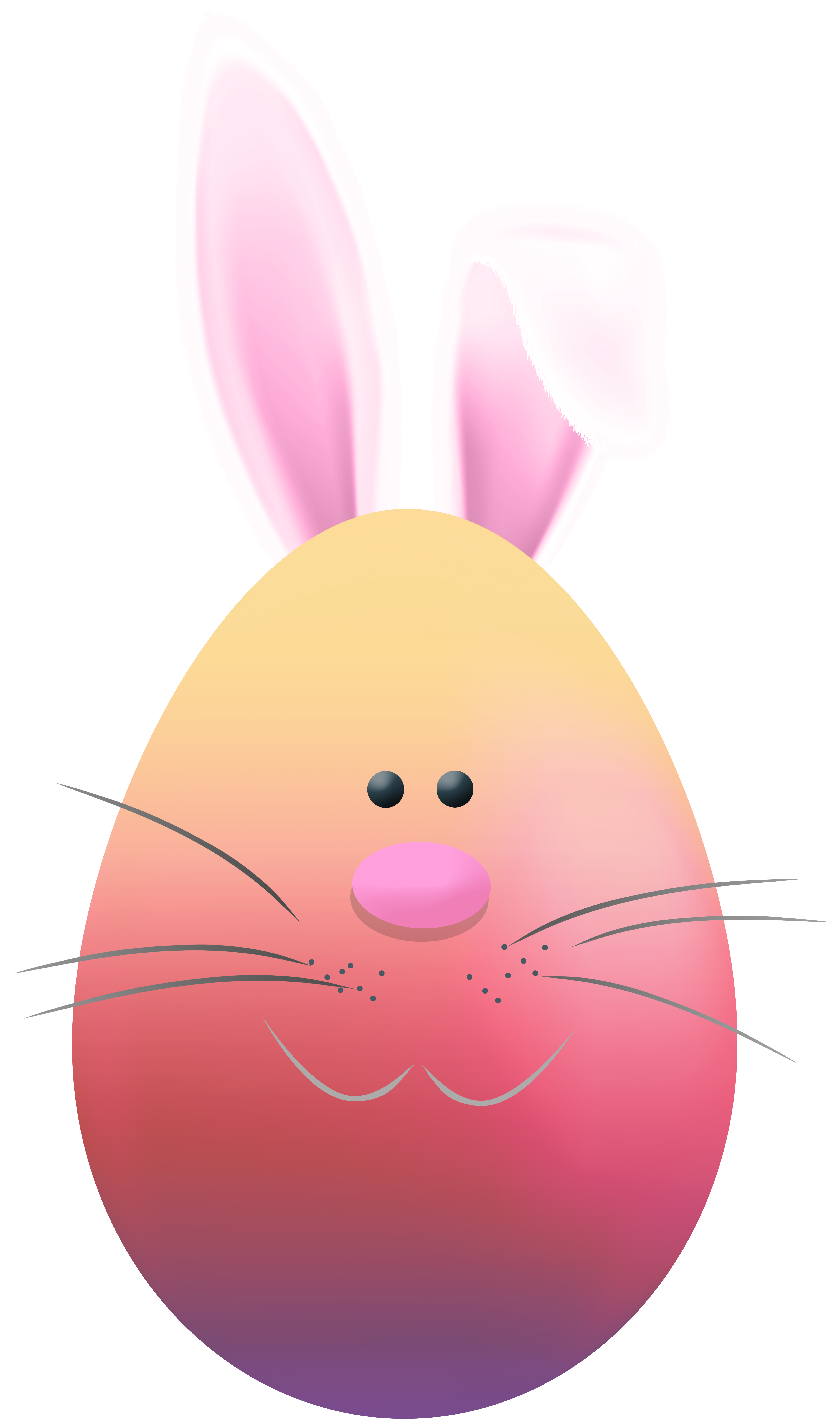 easter bunny head clipart