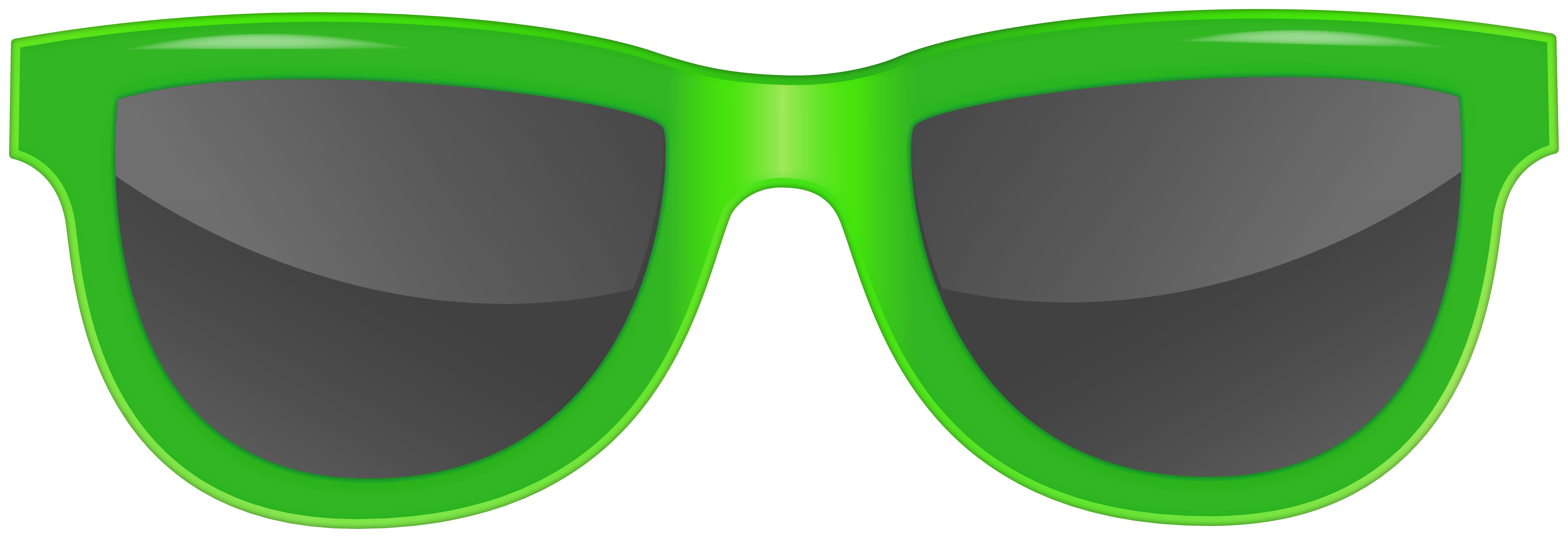 Green Sunglasses Clipart Black