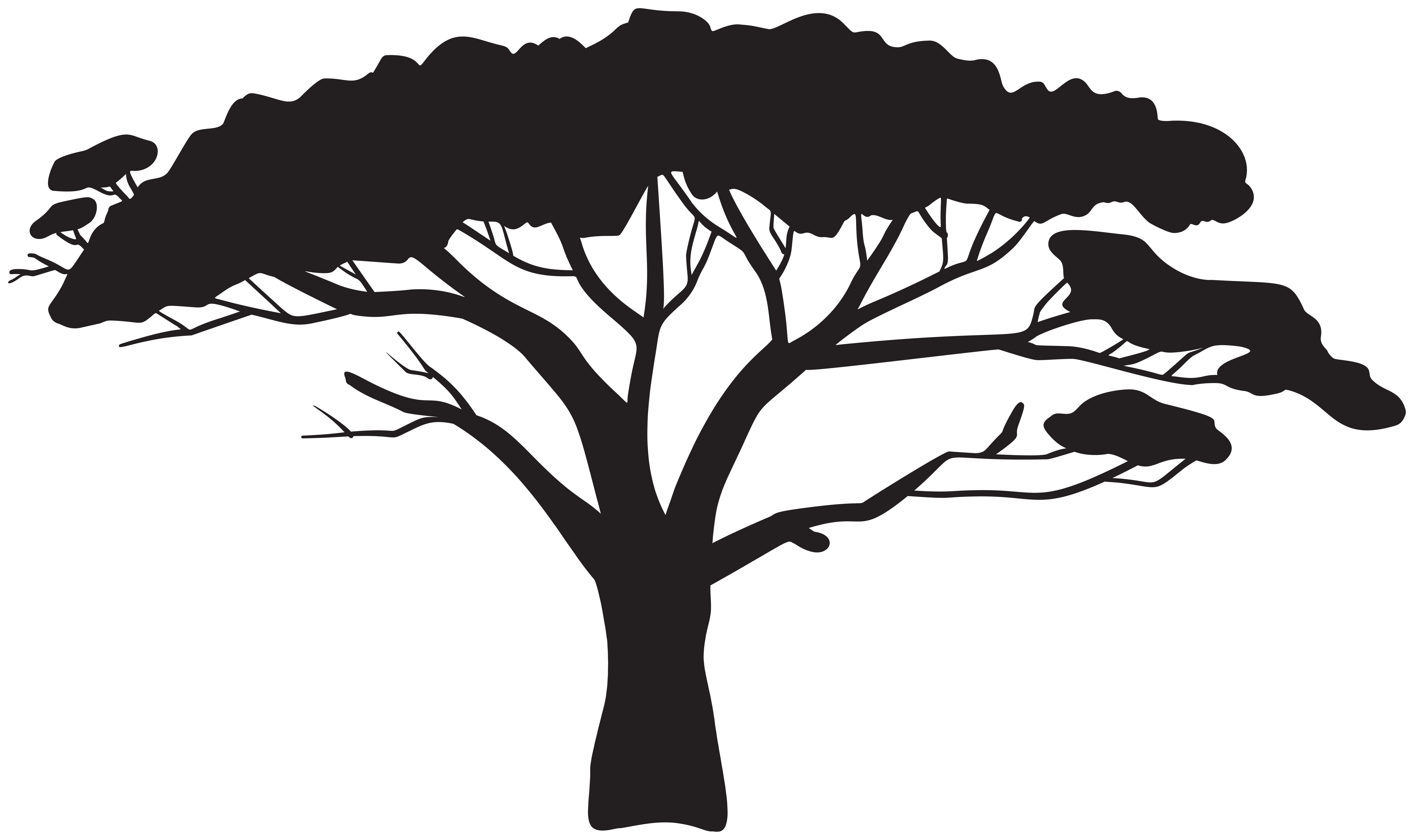 tree silhouette png transparent