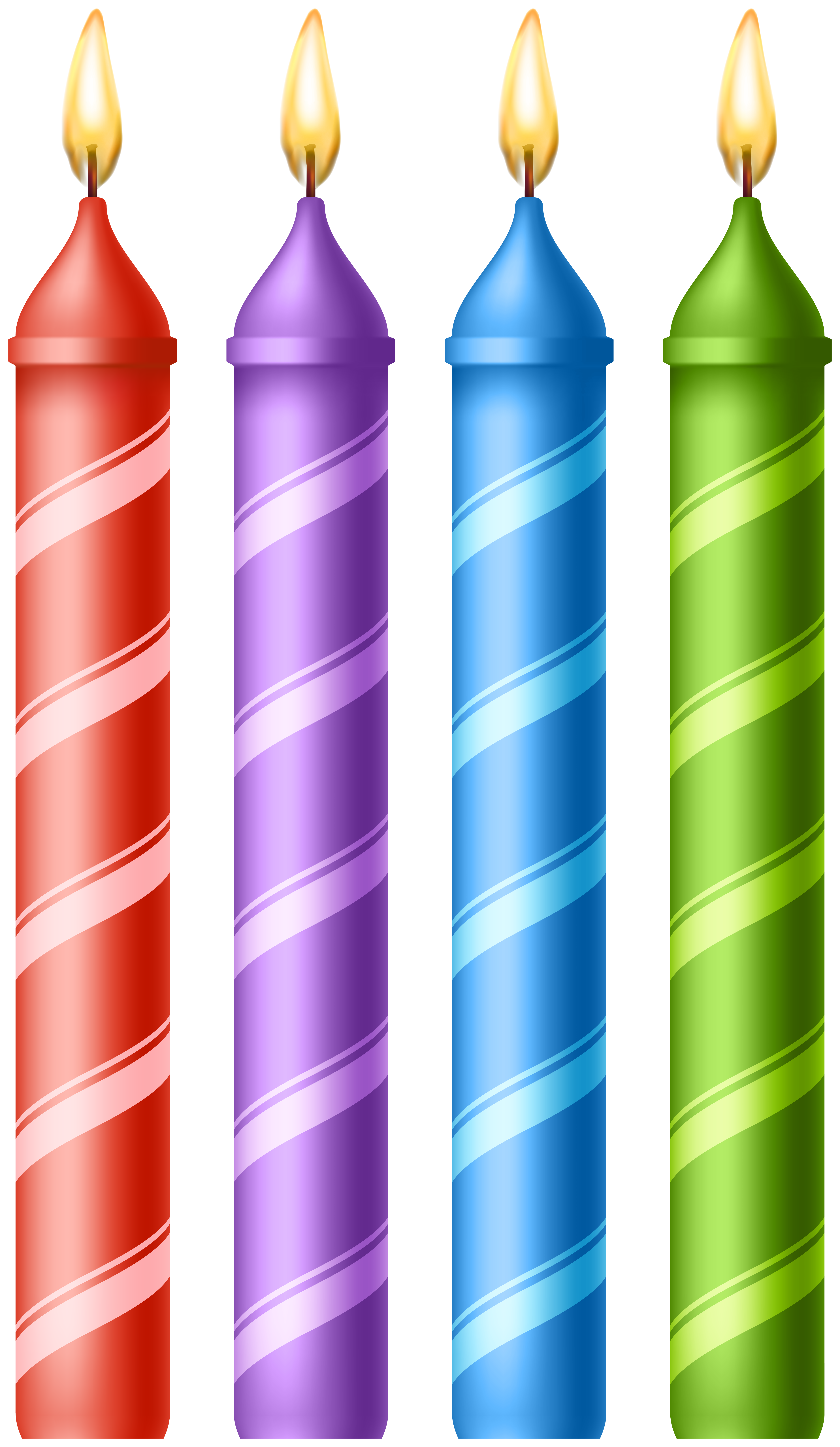 Birthday Candles PNG Clipart​