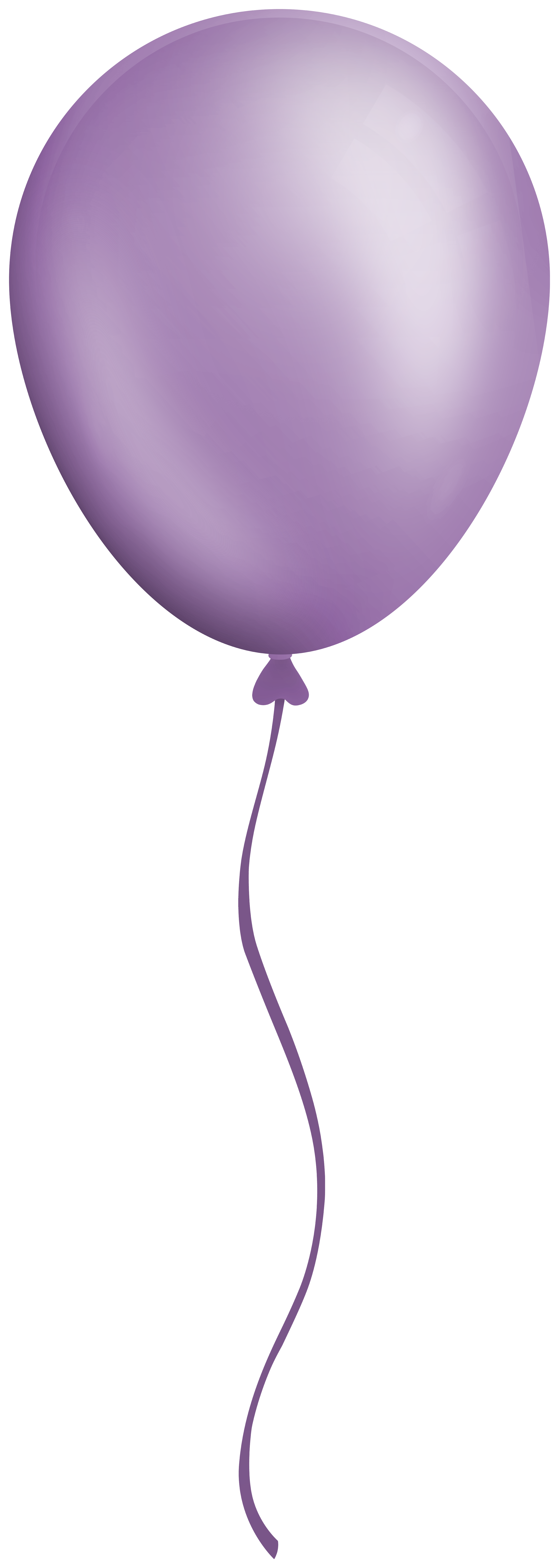 single animated balloons