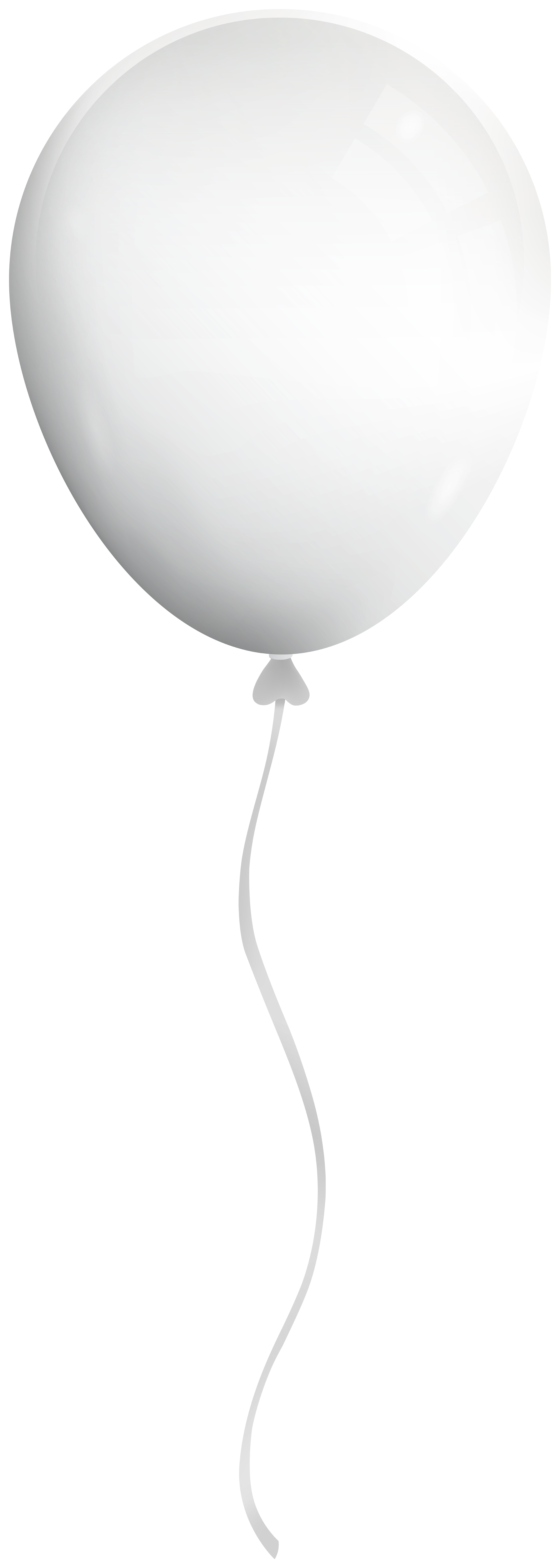 White Single Balloon Clipart​  Gallery Yopriceville - High