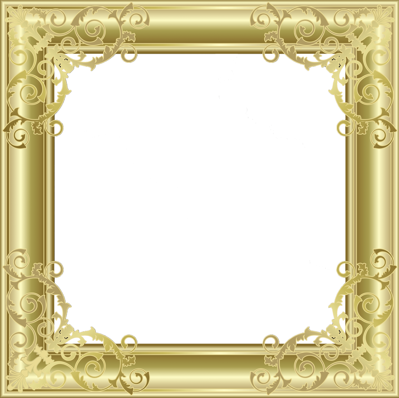 Gold Transparent PNG Photo Frame​  Gallery Yopriceville - High-Quality Free  Images and Transparent PNG Clipart