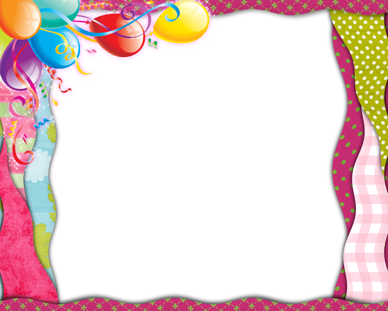 birthday border clip art landscape