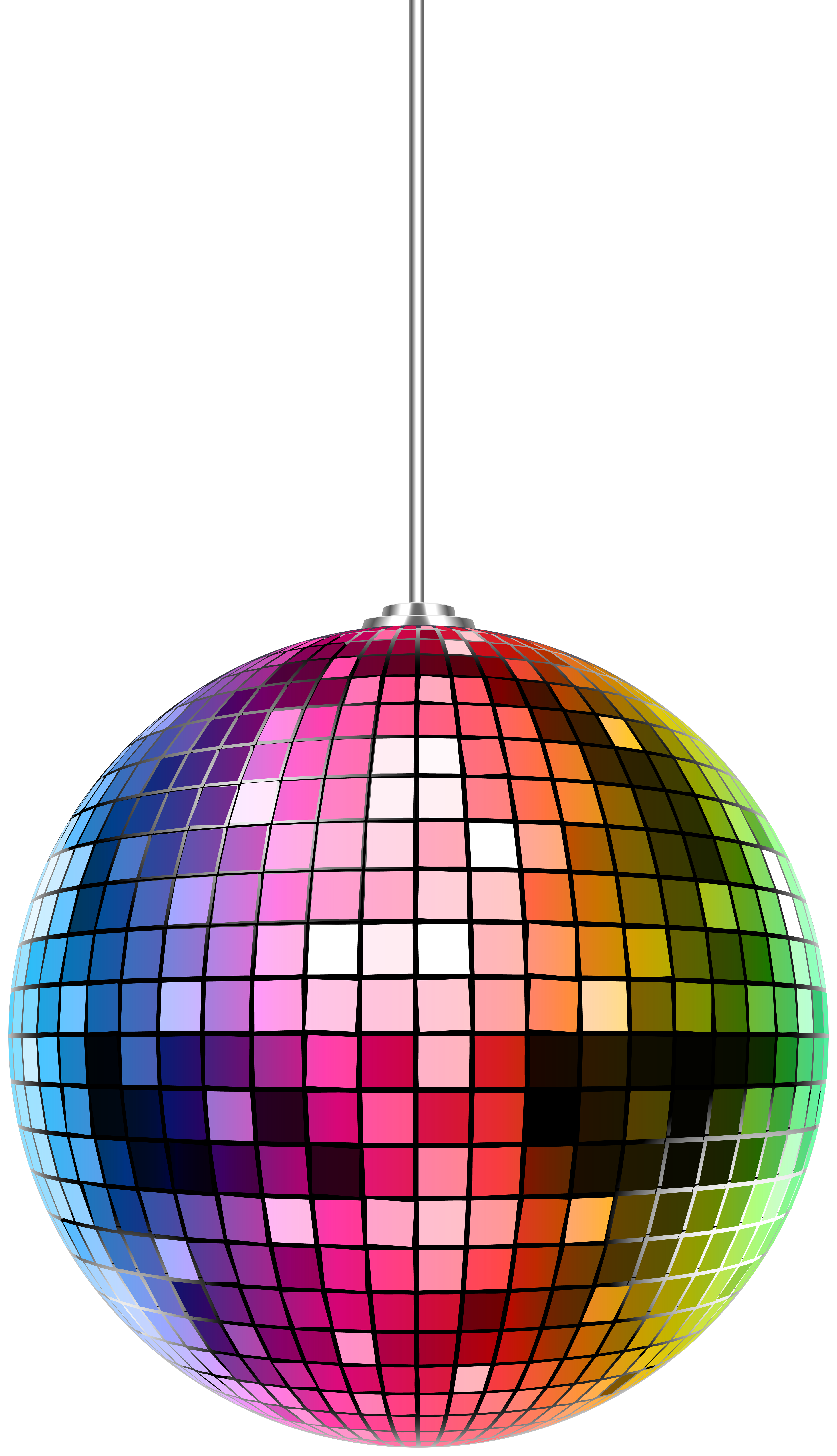 colorful disco ball png