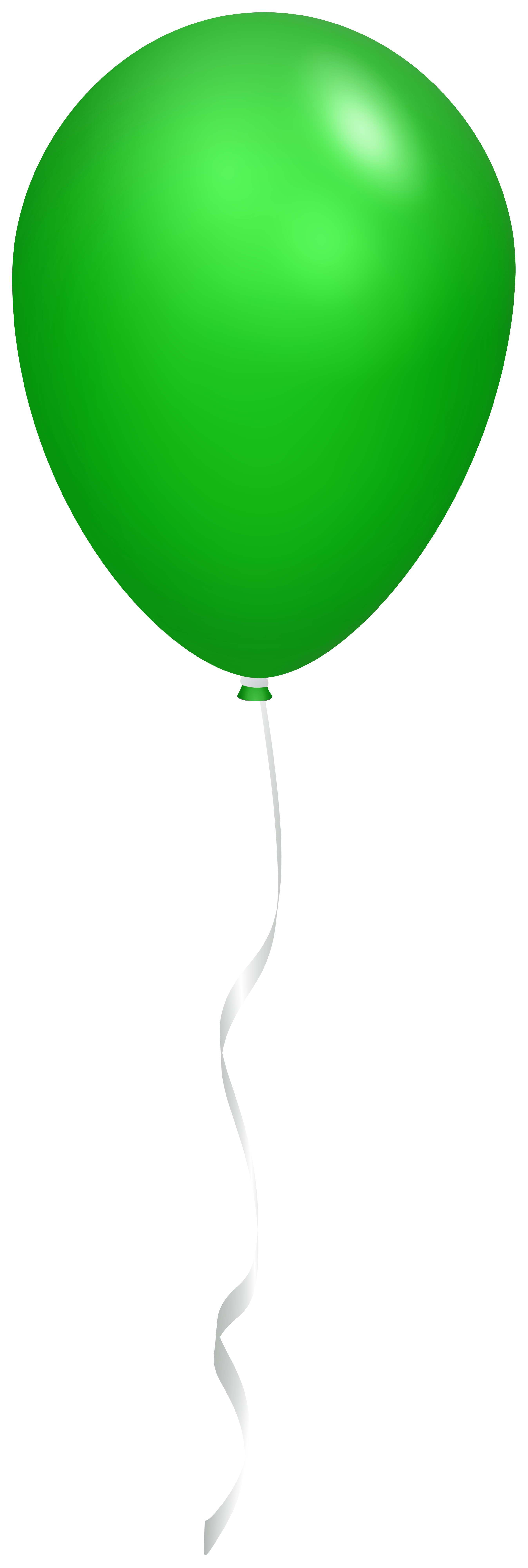 green balloon clipart