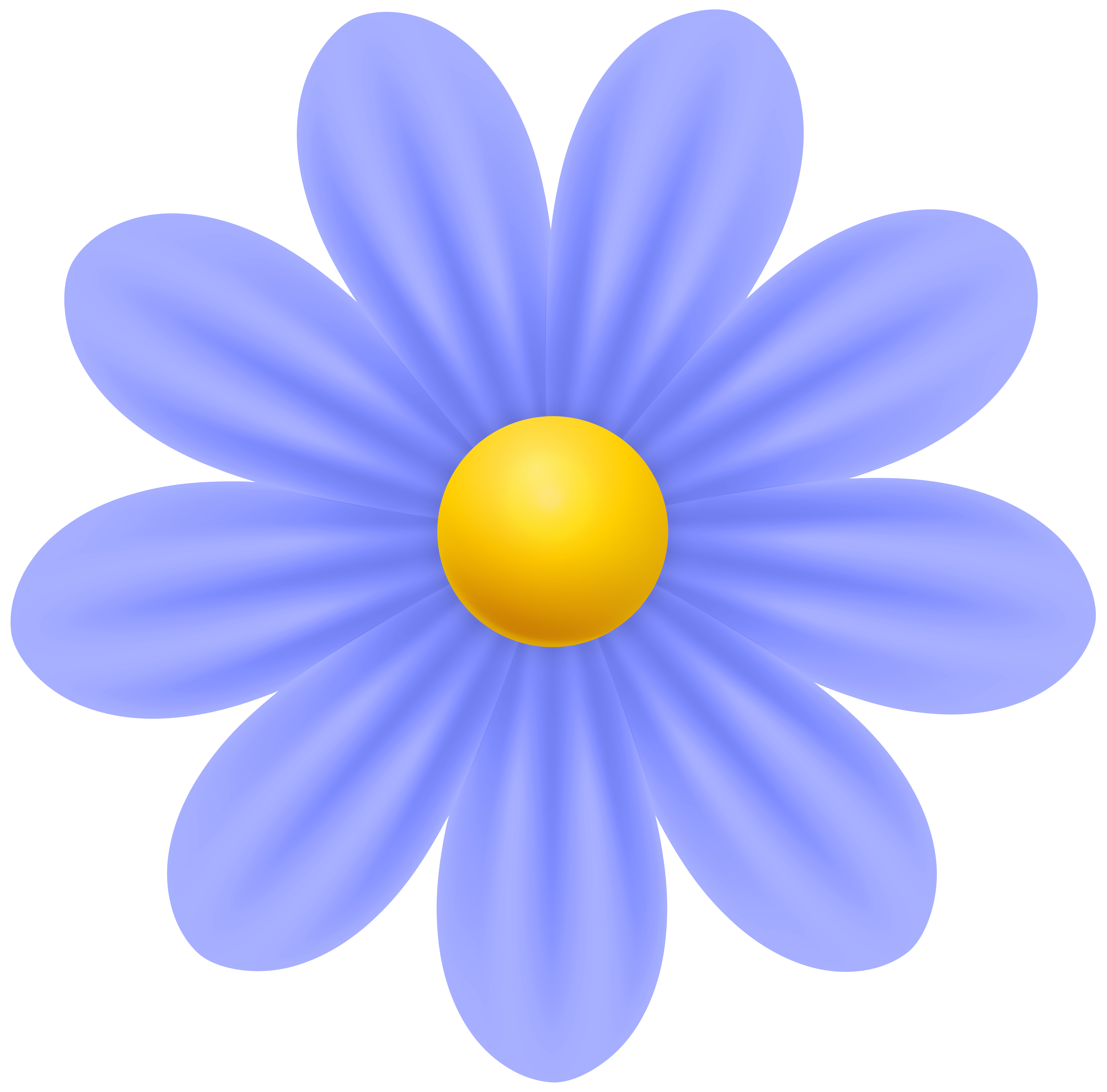 Daisy Blue Flower PNG Transparent Clipart​ | Gallery Yopriceville -  High-Quality Free Images and Transparent PNG Clipart