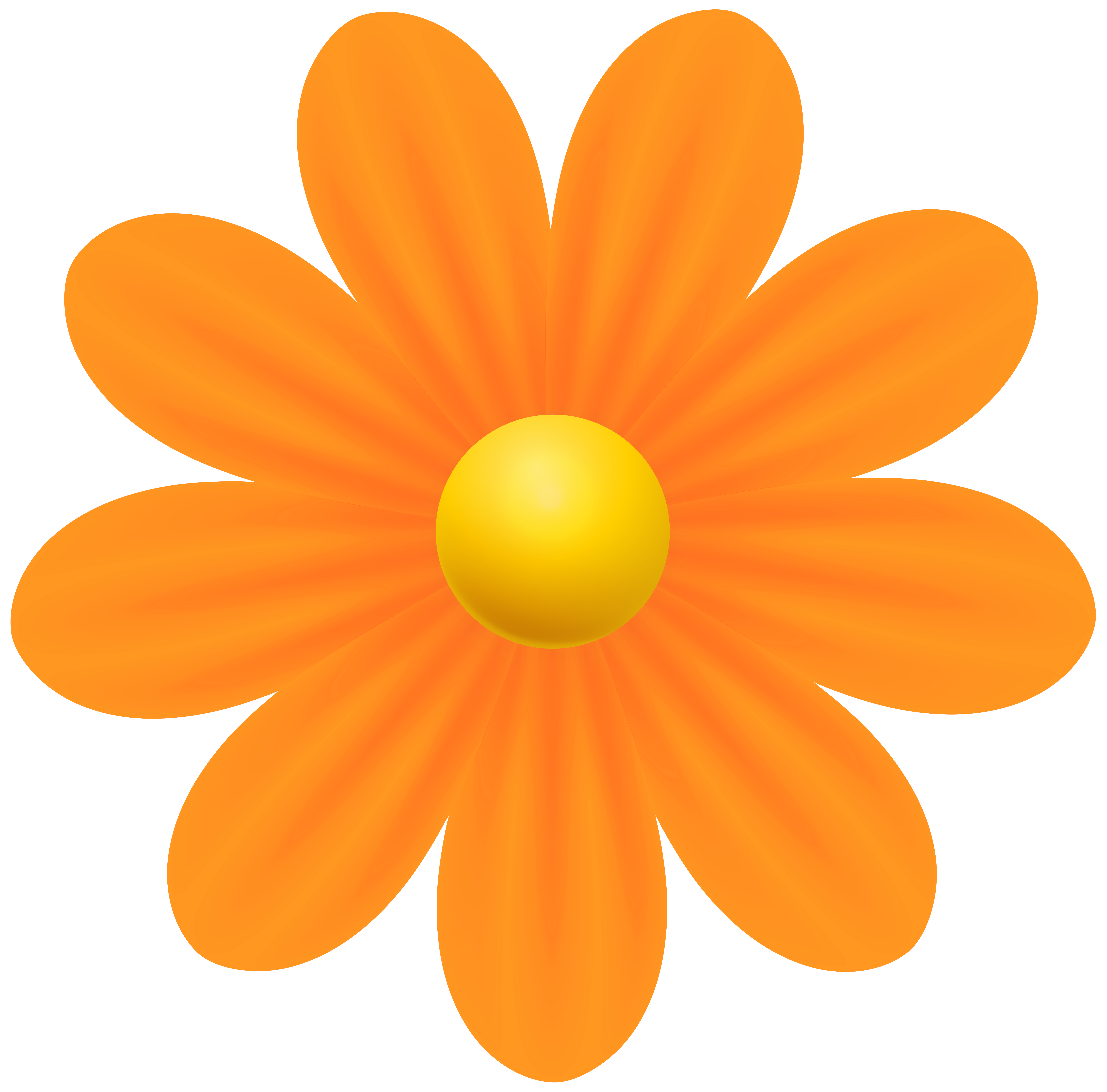 Daisy Orange Flower PNG Transparent Clipart​ | Gallery Yopriceville -  High-Quality Free Images and Transparent PNG Clipart
