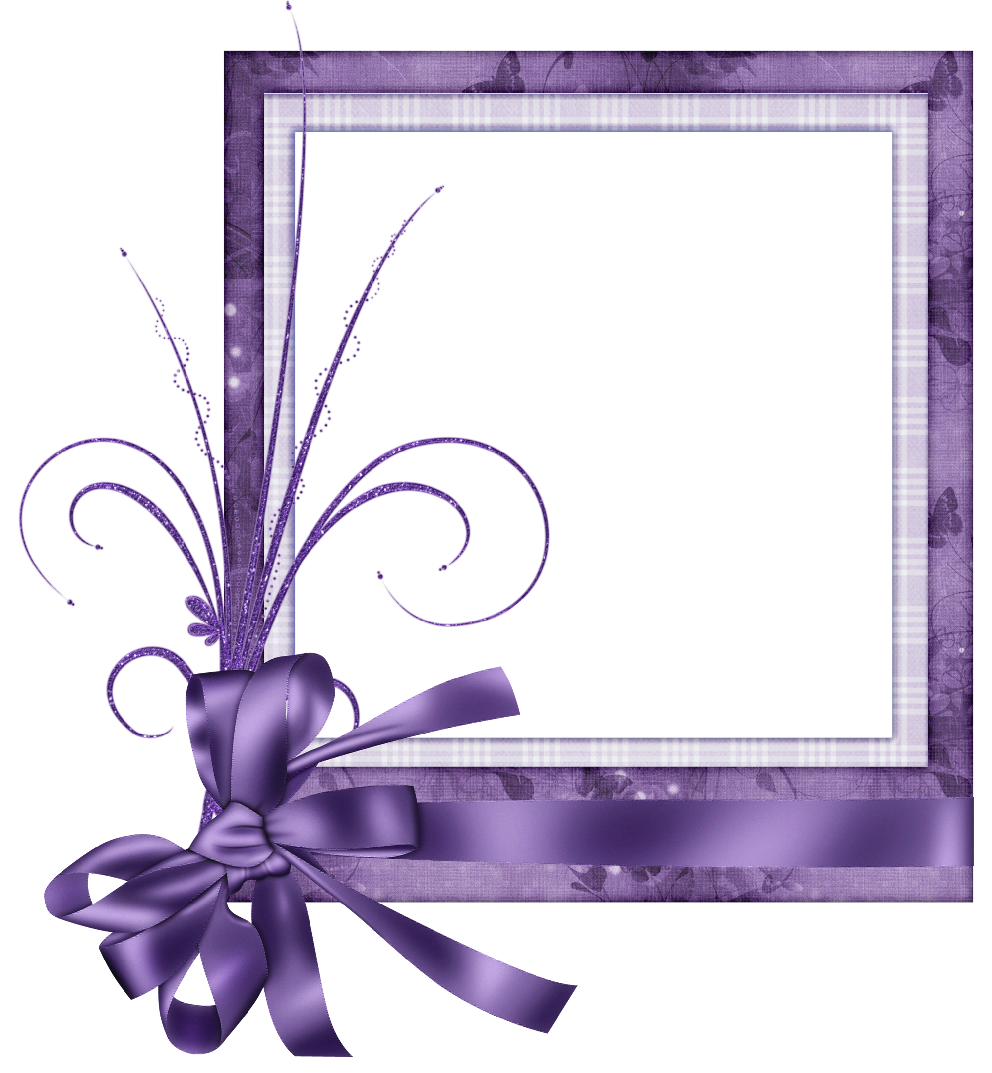 purple ribbon border