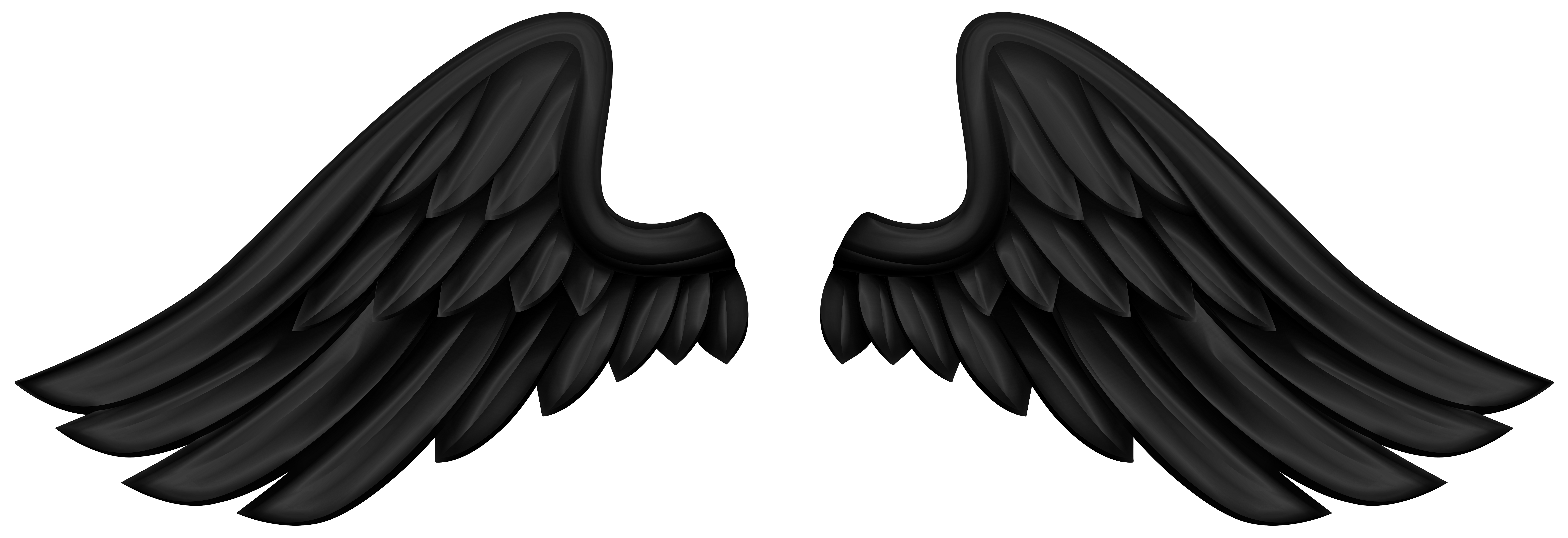 Black Wings PNG Transparent Clipart​  Gallery Yopriceville - High-Quality  Free Images and Transparent PNG Clipart