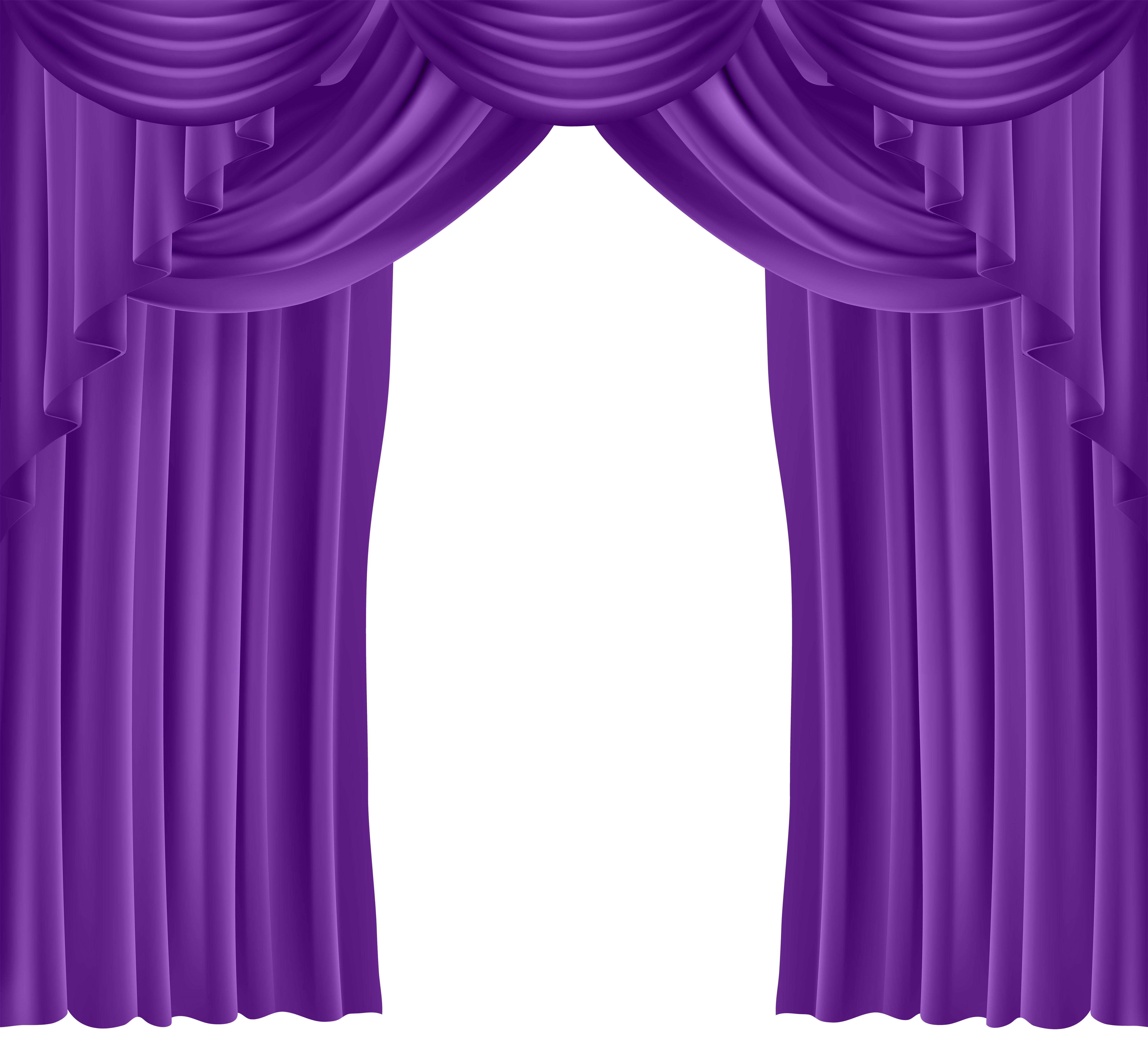 purple theater curtains