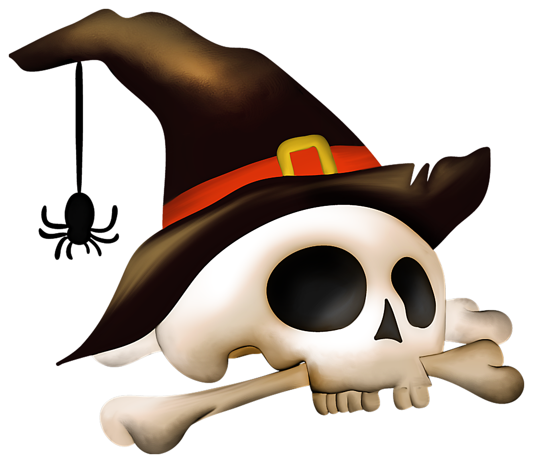 halloween skeleton head clipart