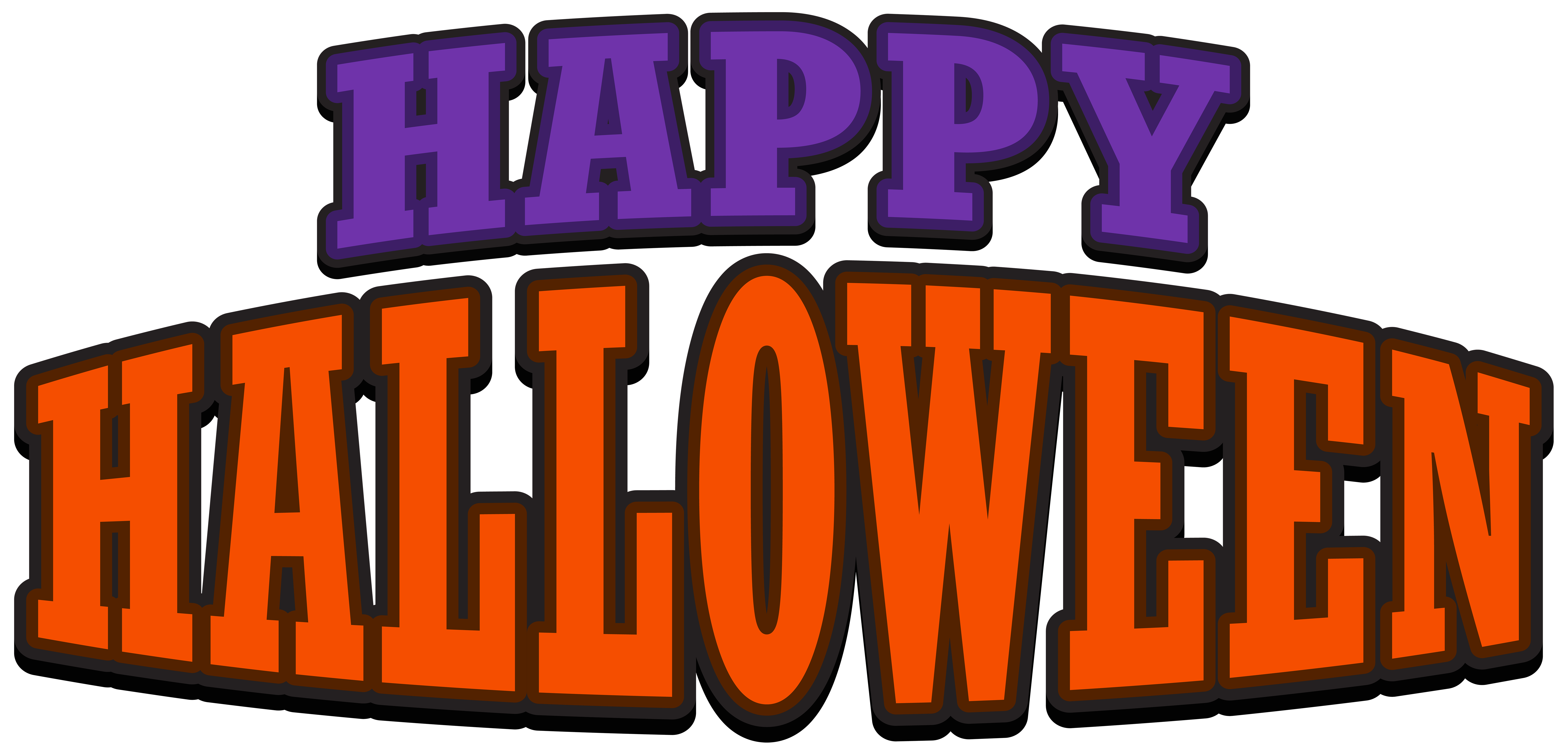 happy halloween logo png