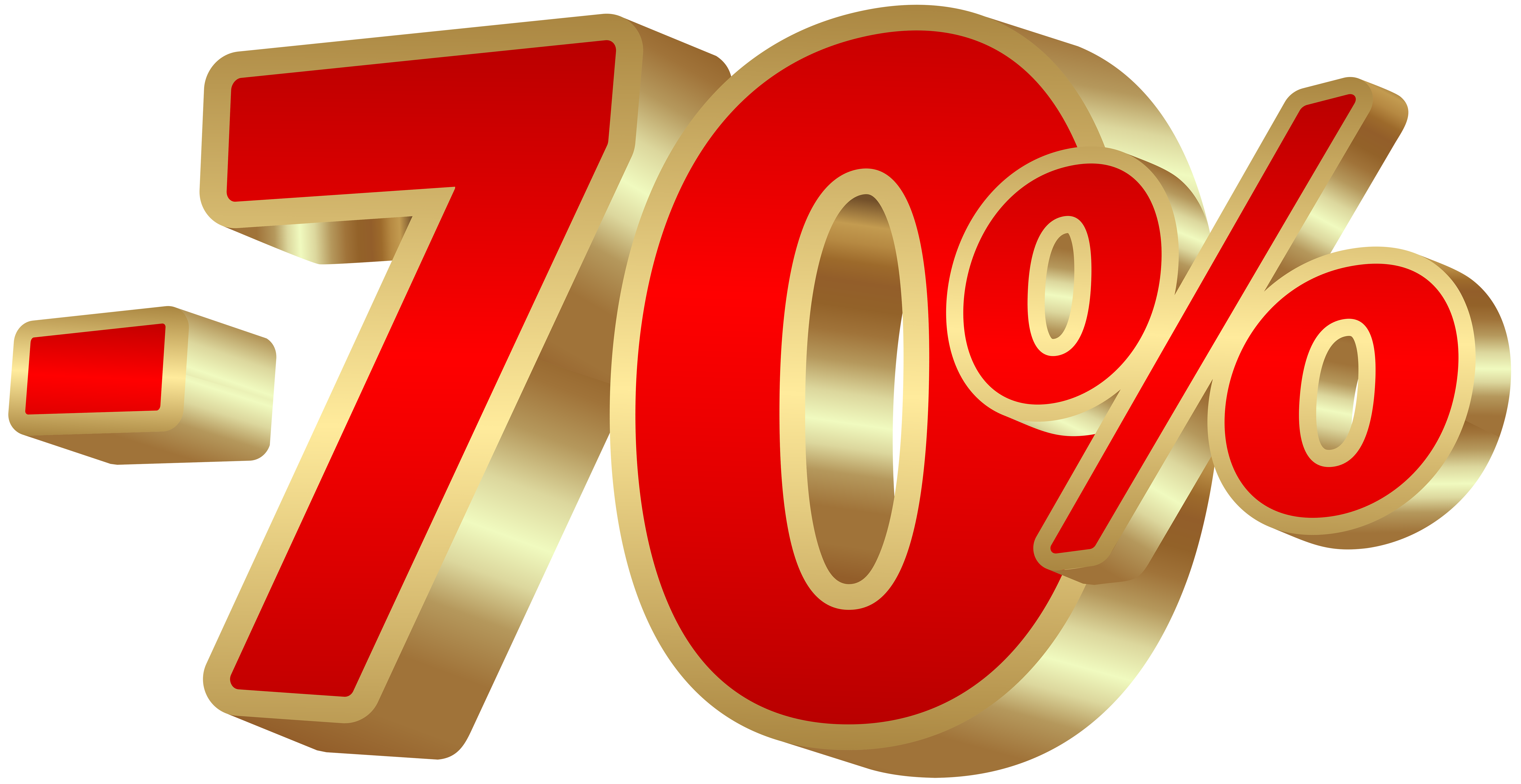 Minus Seventy Percent PNG Clipart​