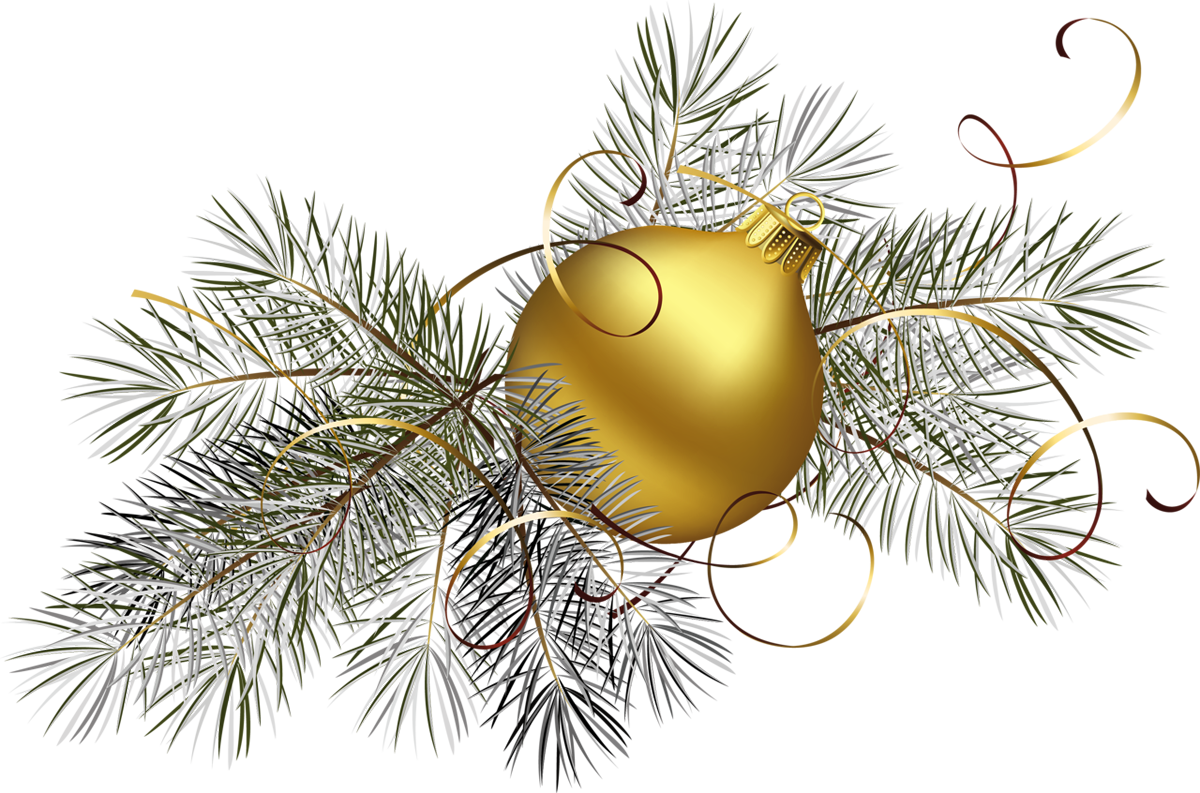 gold christmas balls clip art