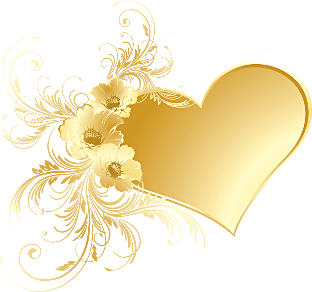Download Gold Gift Love Flowers Picture