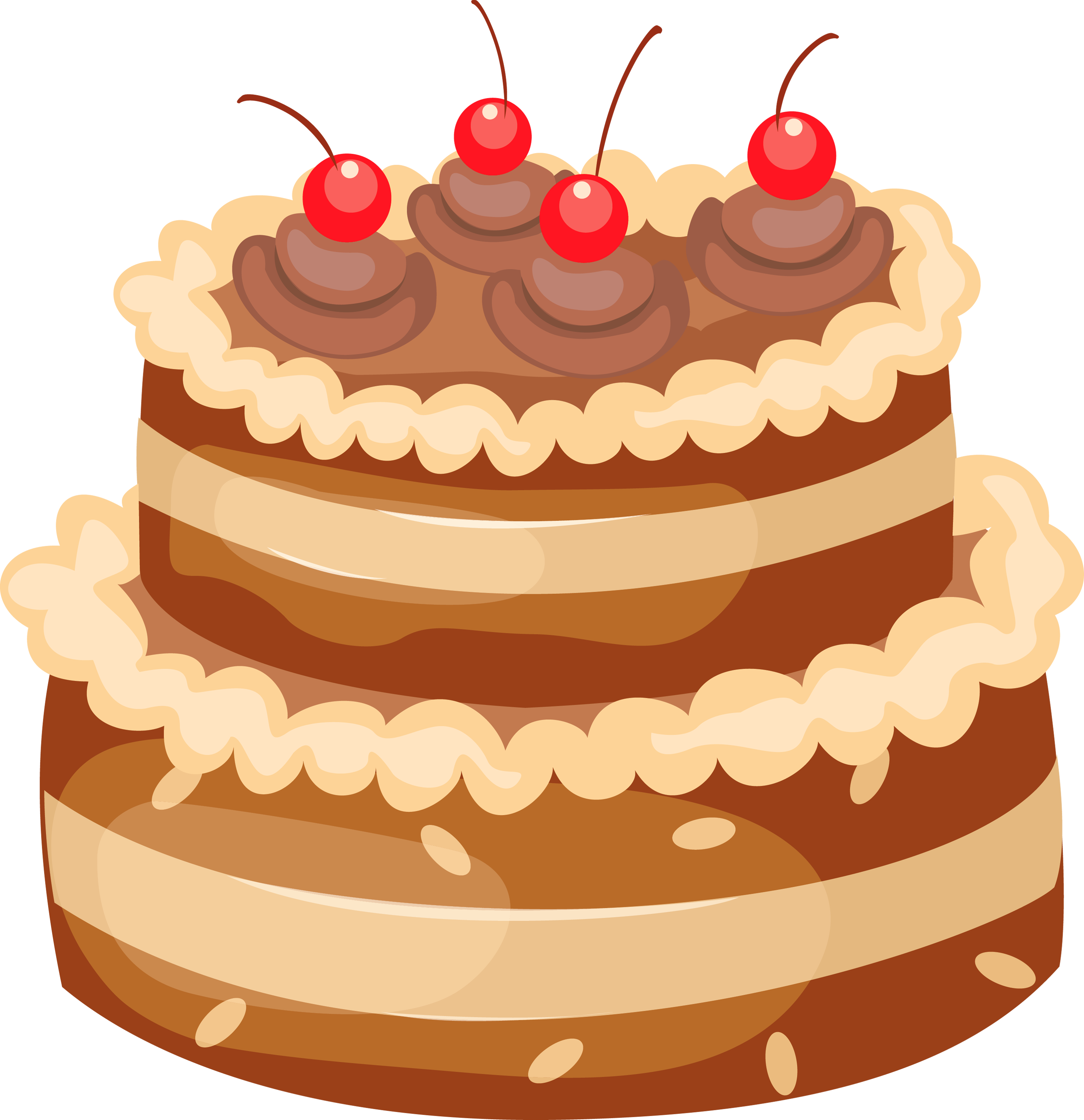 clip art chocolate cake