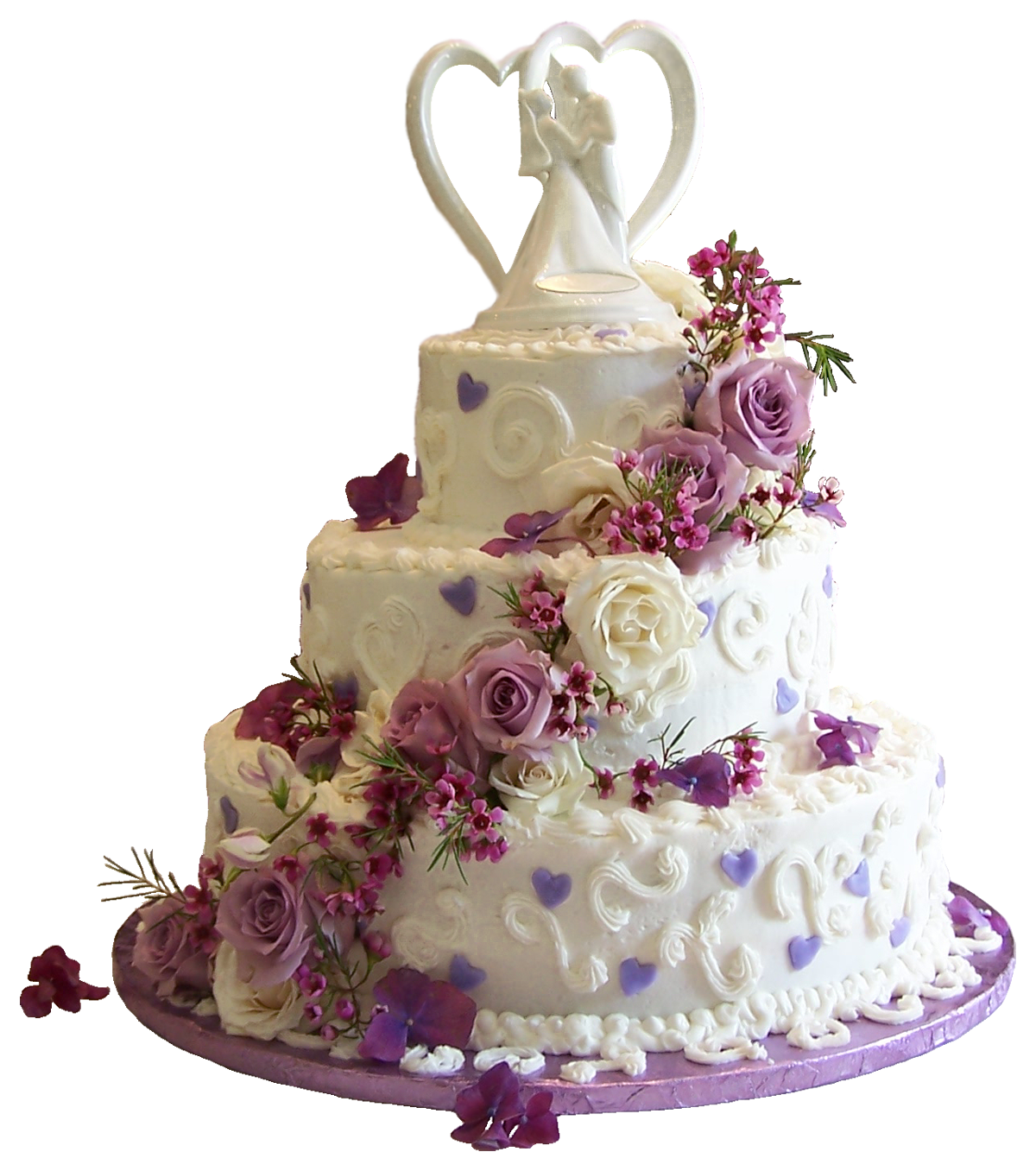 purple wedding cake clip art