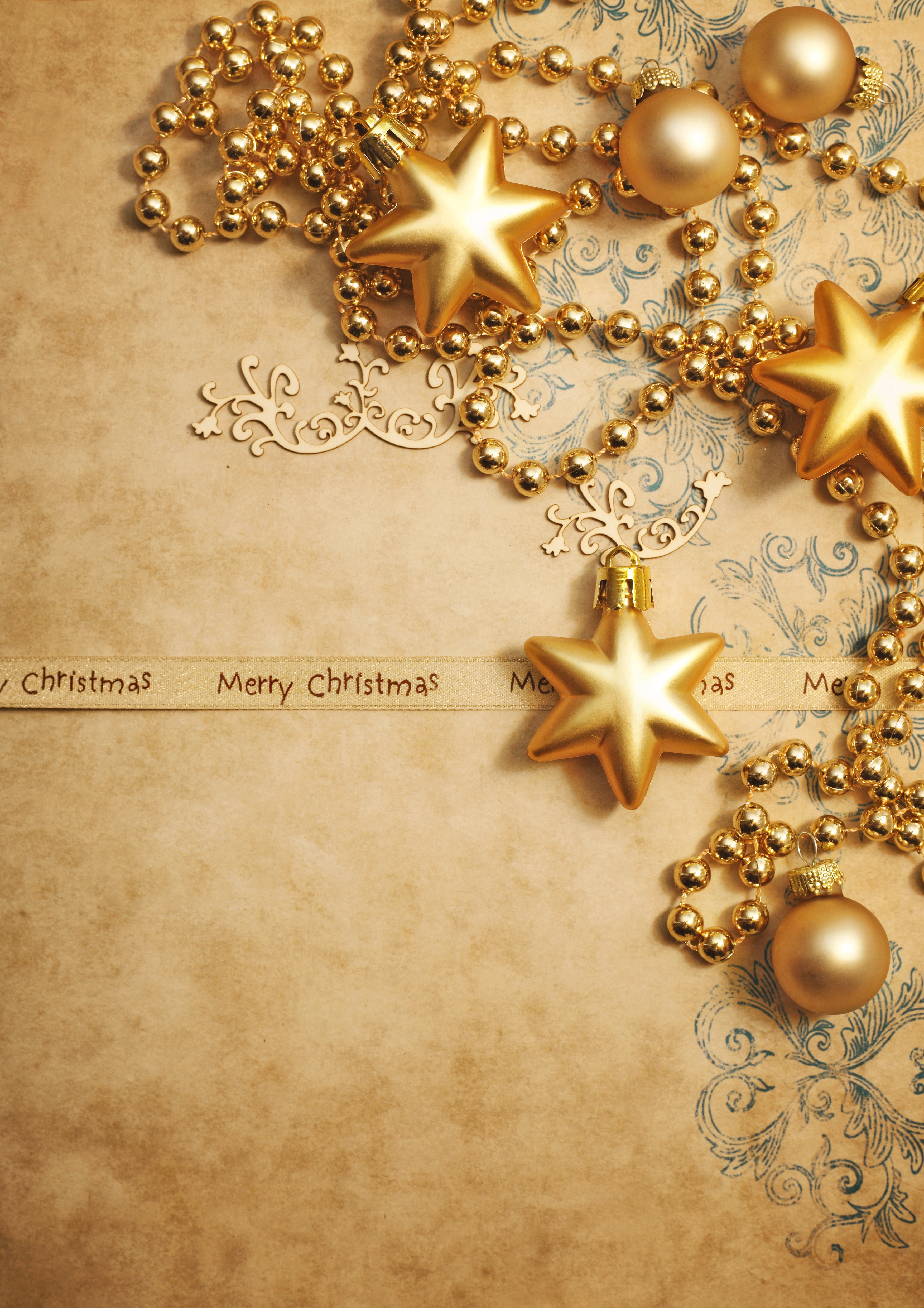 merry christmas background gold