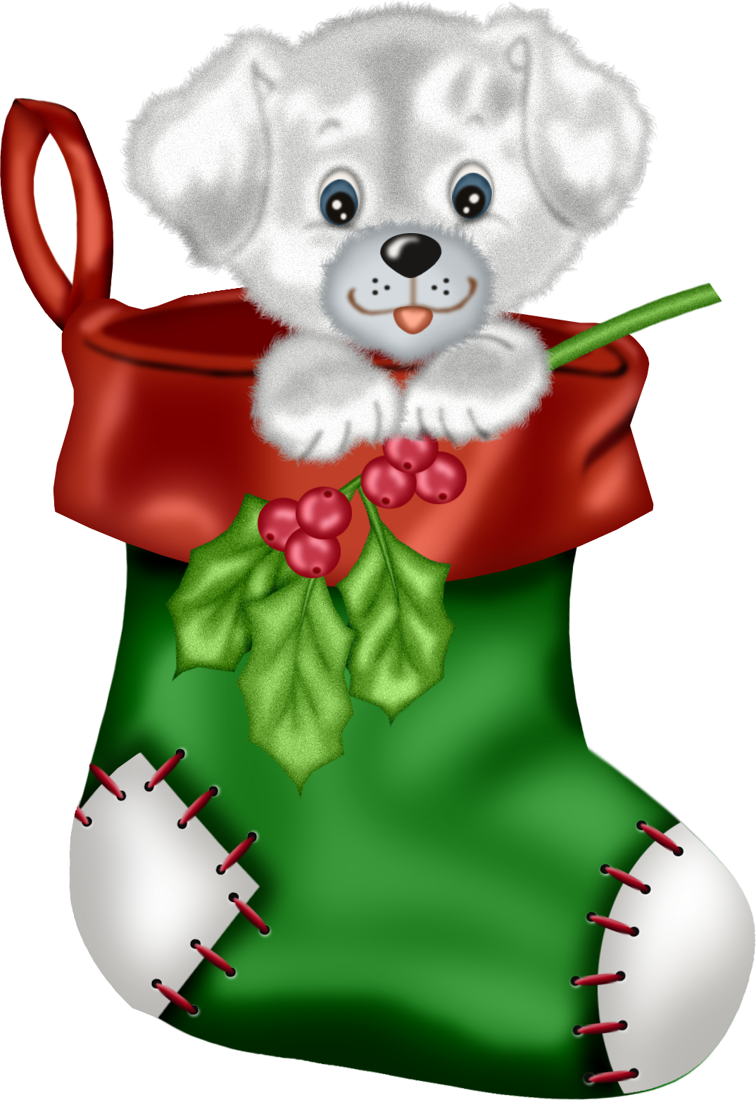 Christmas Puppy Clip Art