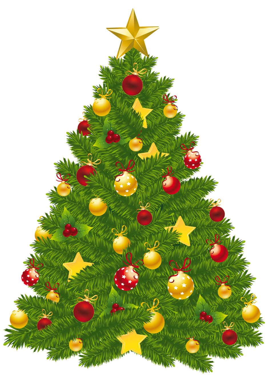 Multicolored Christmas Tree With Decorations On A Transpa PNG Images