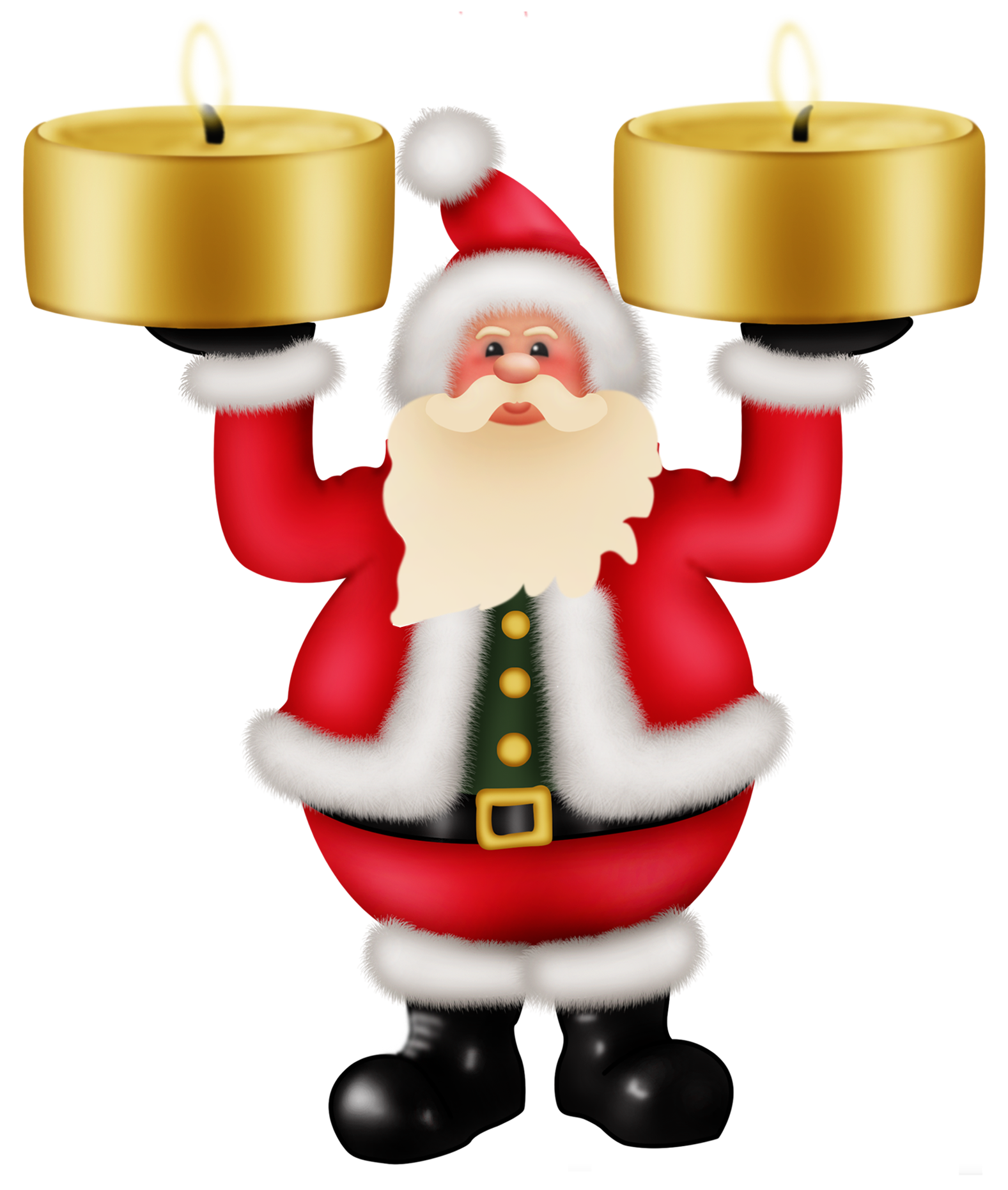 Santa Claus With Candles Png Clipat Gallery Yopriceville High