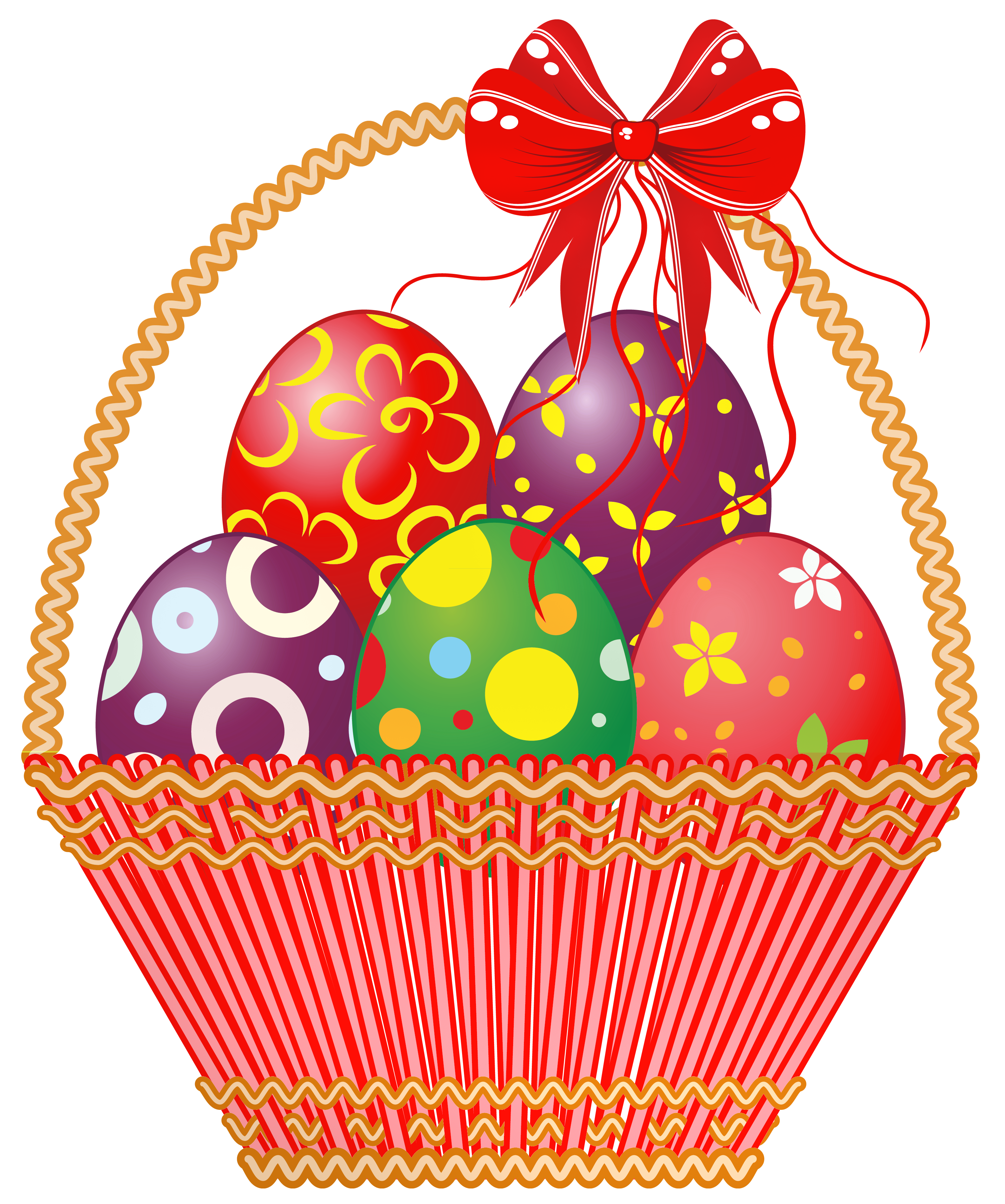 Easter Eggs in Basket Transparent PNG Clip Art Image​  Gallery  Yopriceville - High-Quality Free Images and Transparent PNG Clipart