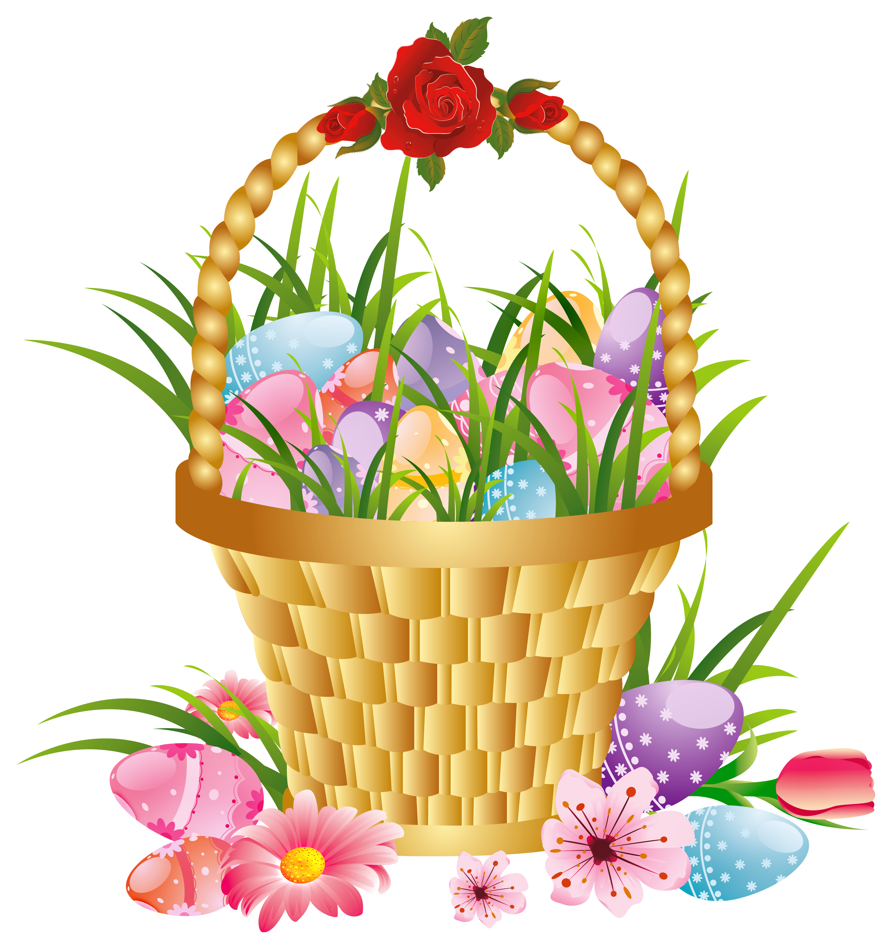 easter basket border clipart