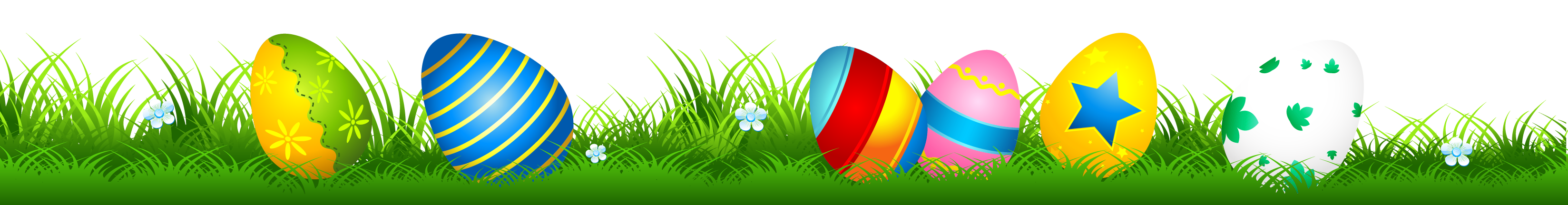 Easter eggs on grass 8489747 PNG