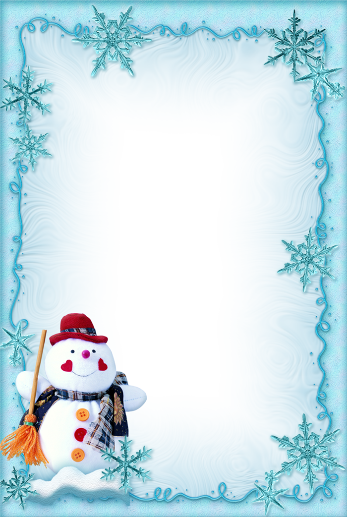 snowman page borders