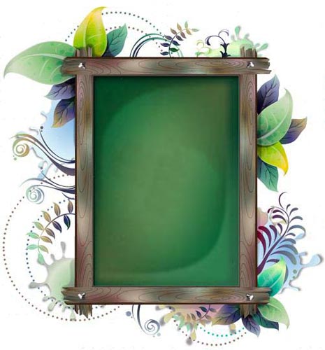 floral frame image