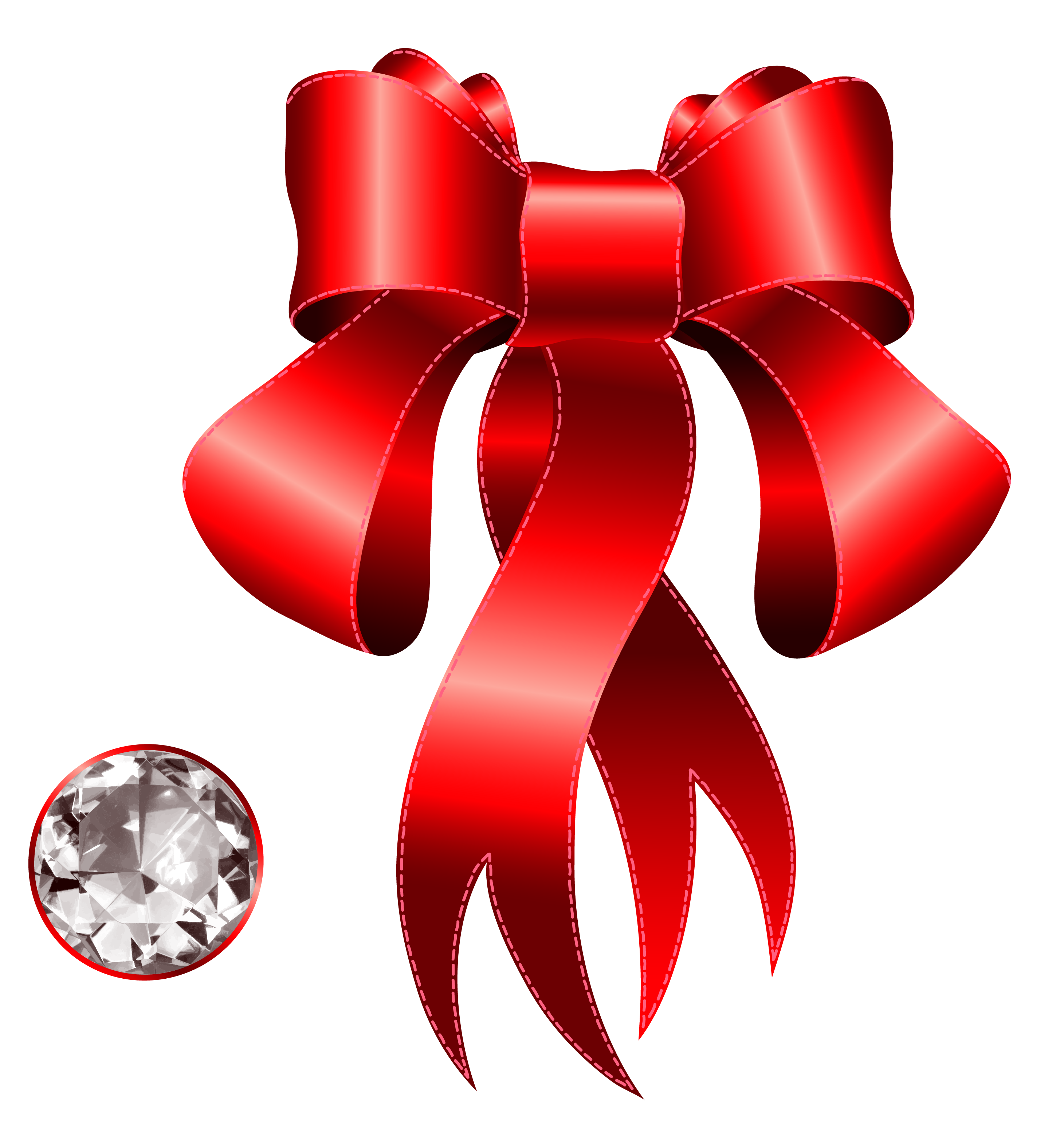 Decorative Red Bow Clip Art​  Gallery Yopriceville - High-Quality