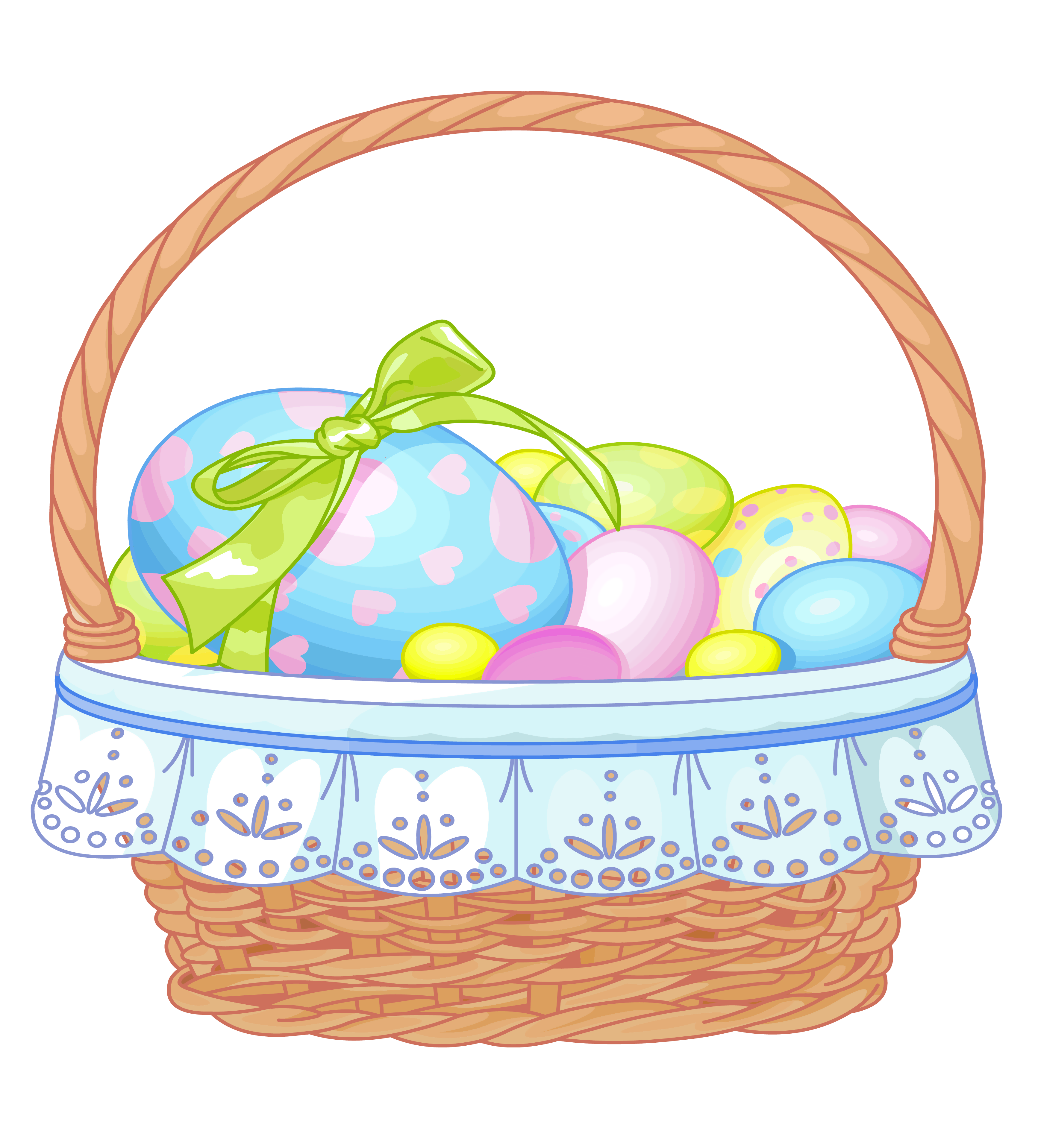 easter basket border clipart