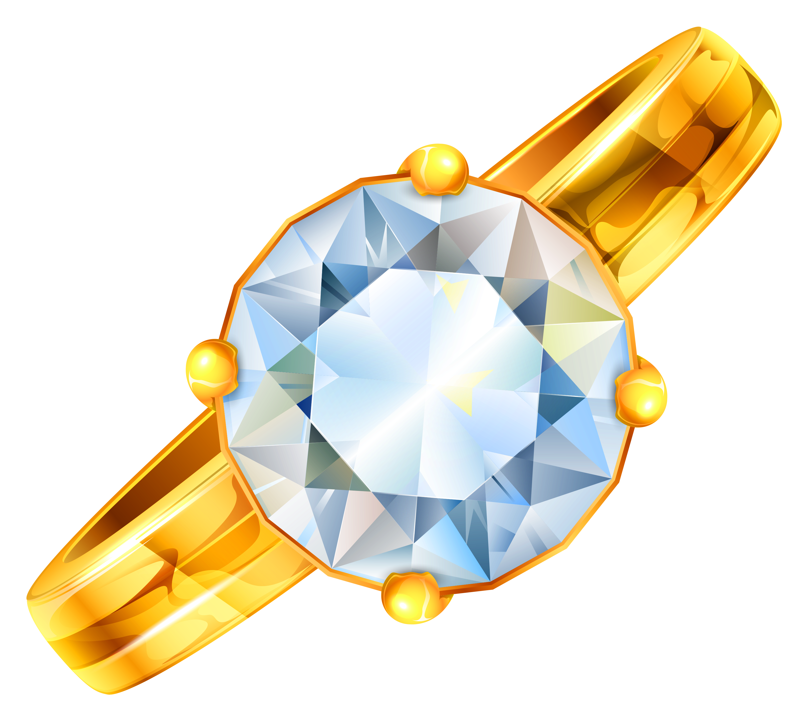 Gold Ring with Diamond PNG Clipart​  Gallery Yopriceville - High-Quality  Free Images and Transparent PNG Clipart