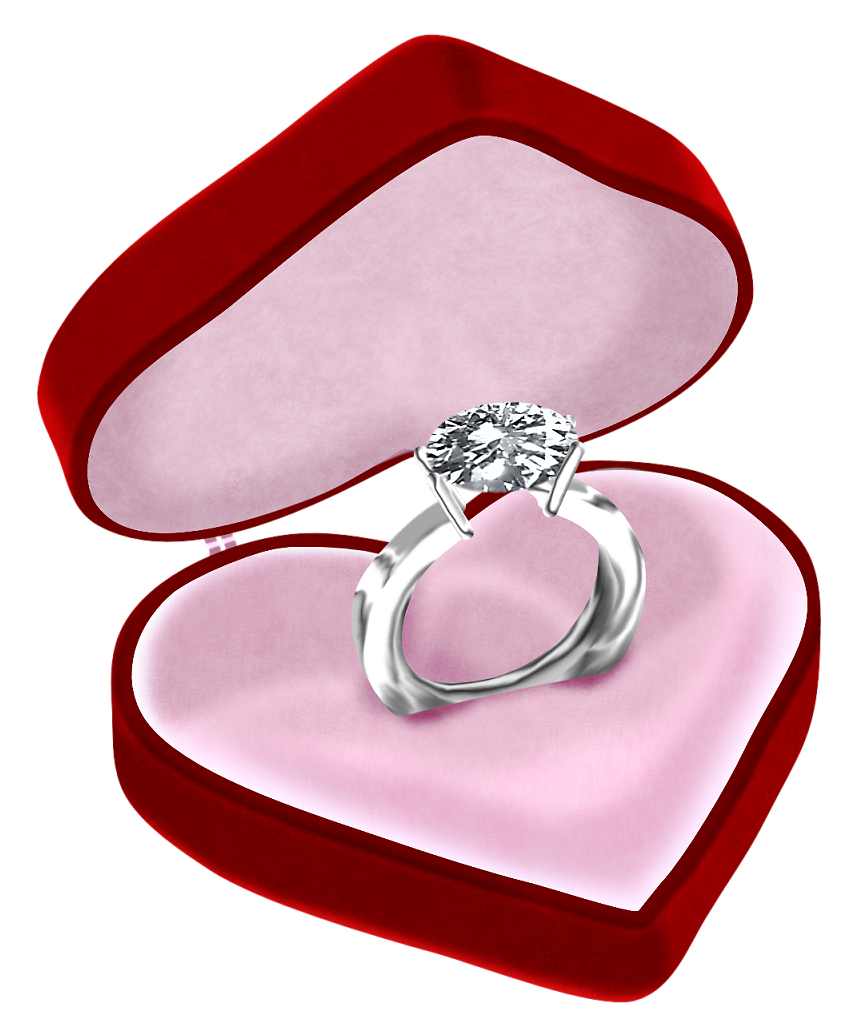 Diamond Ring In Heart Box Png Clipart Picture Gallery Yopriceville High Quality Images And Transparent Png Free Clipart