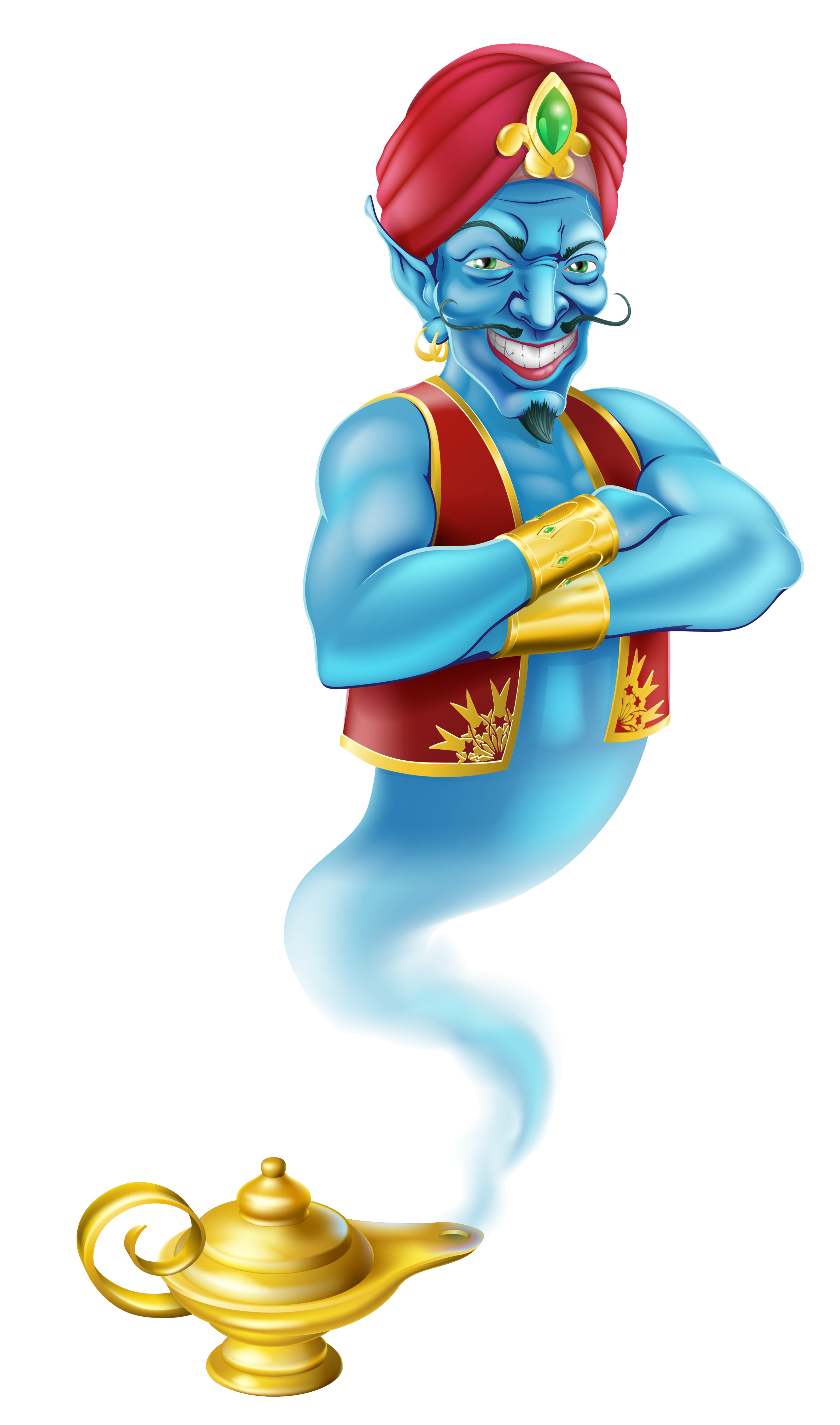 genie blue animated cartoon childish png download - 4096*4096