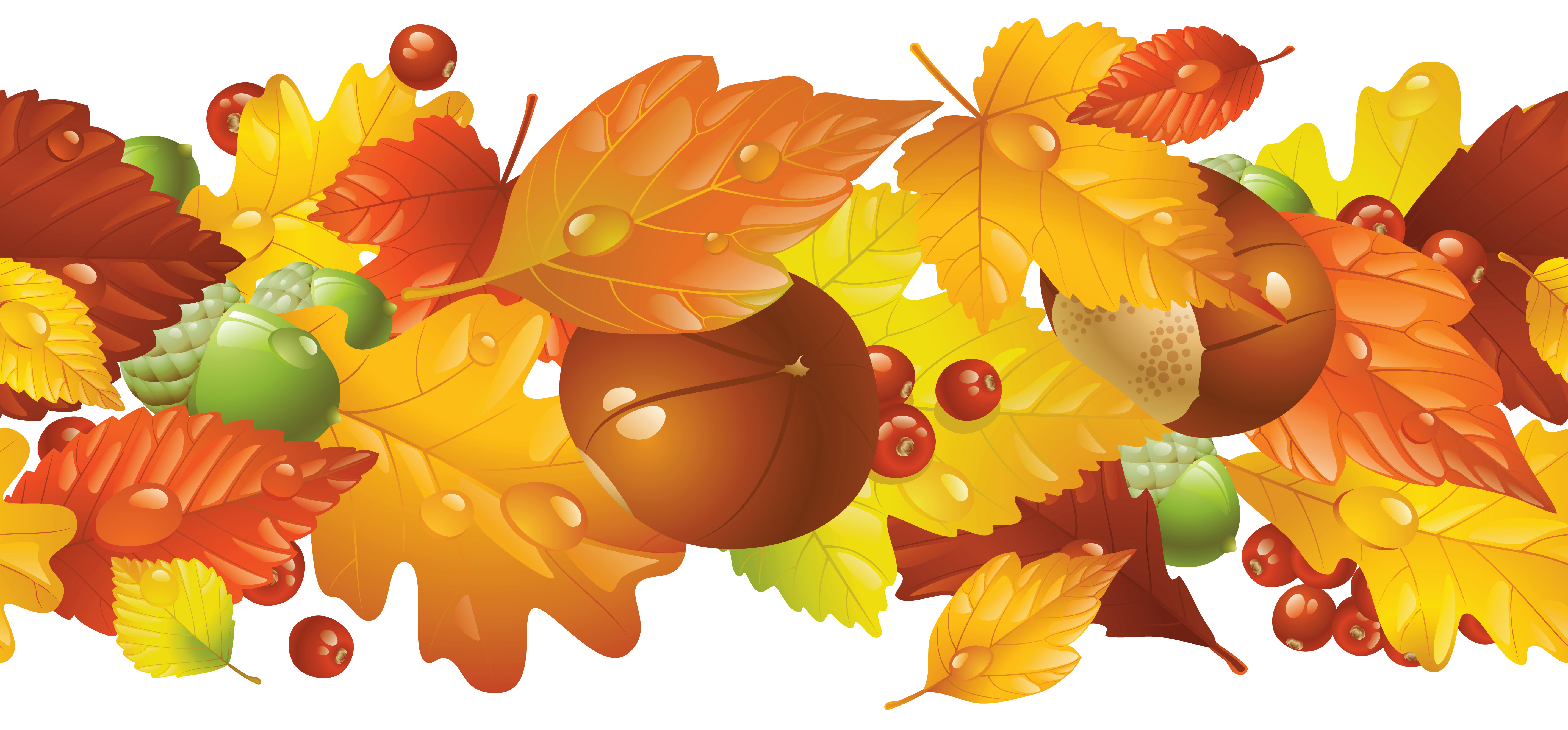 fall clip art border